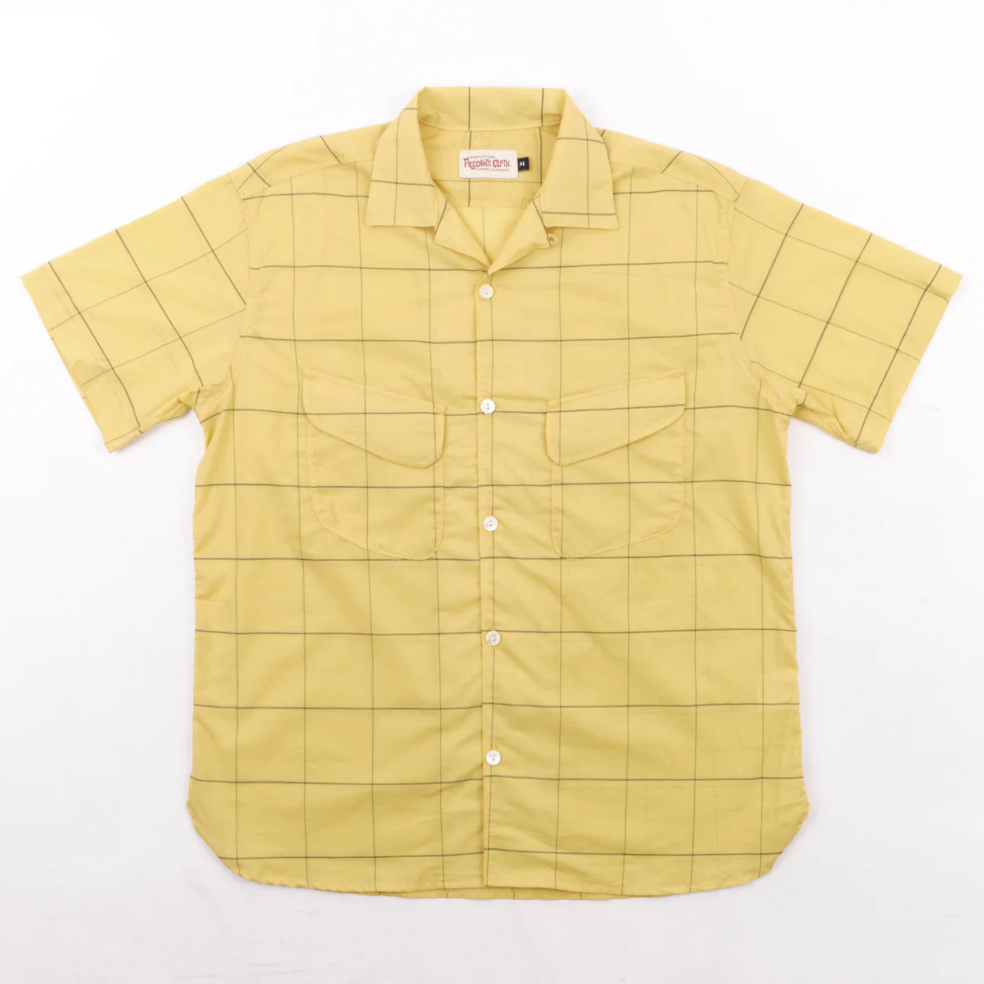 Freenote Cloth Dean Double Pocket in Yellow Check