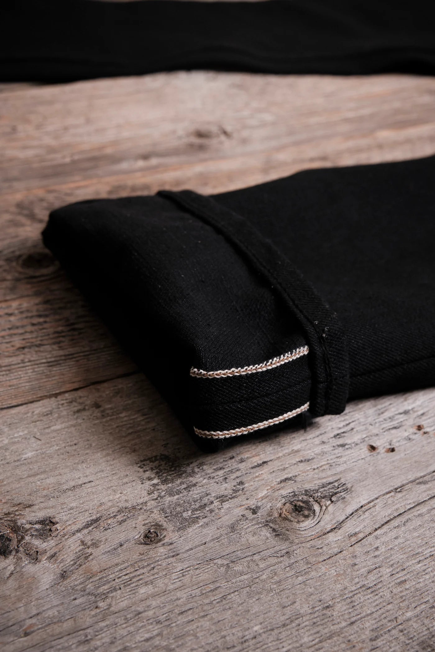 Freenote Cloth Trabuco Classic Straight in 17 Ounce Black Slub