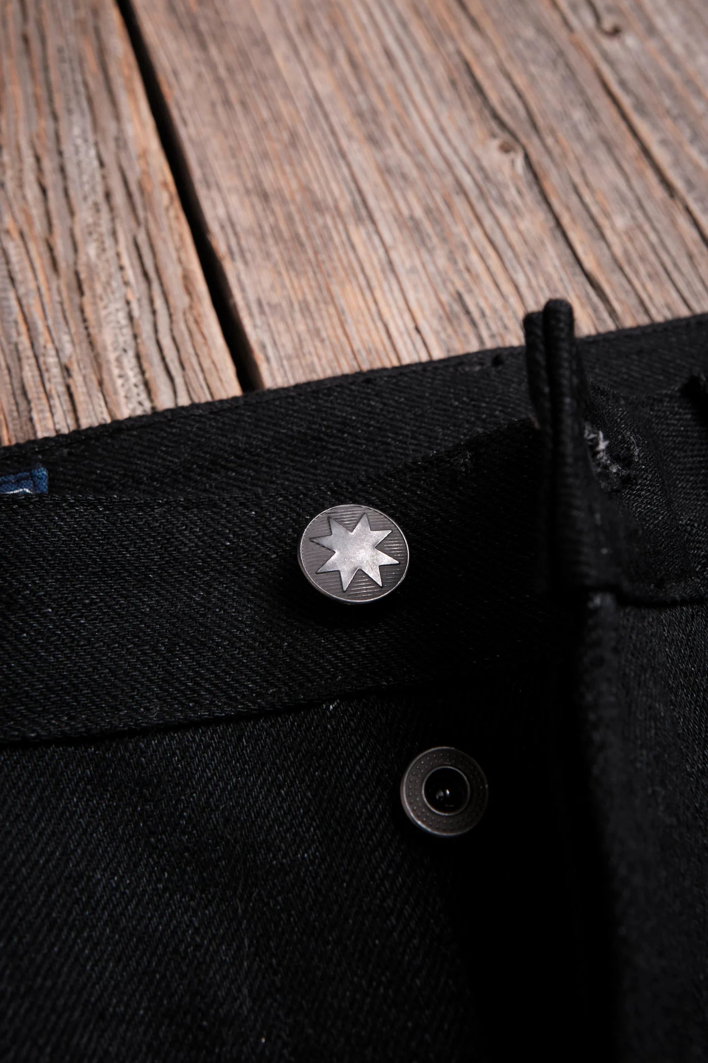 Freenote Cloth Trabuco Classic Straight in 17 Ounce Black Slub