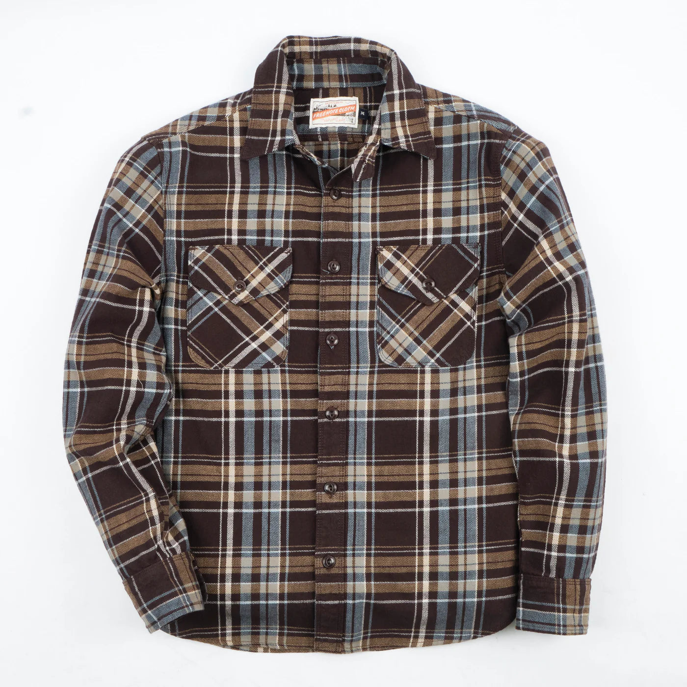 Freenote Cloth Wells in Bark Plaid
