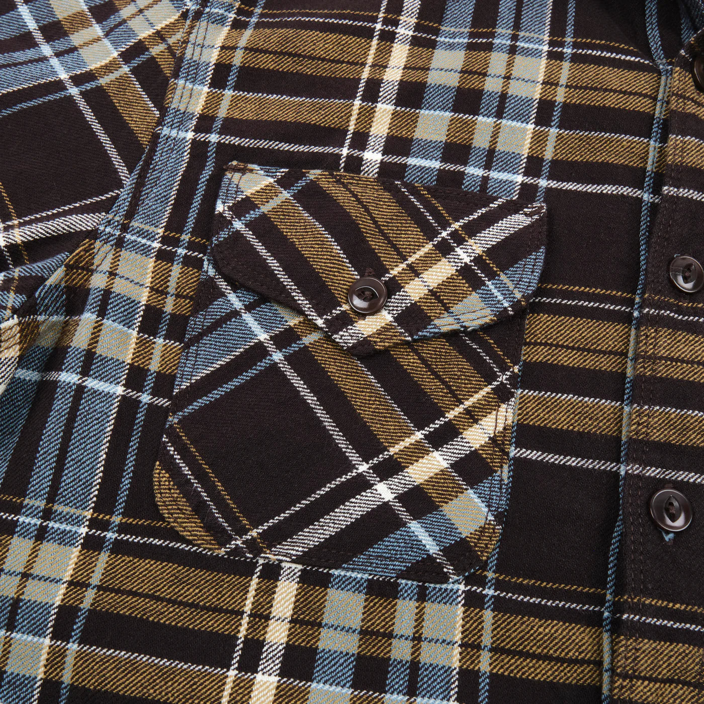 Freenote Cloth Wells in Bark Plaid