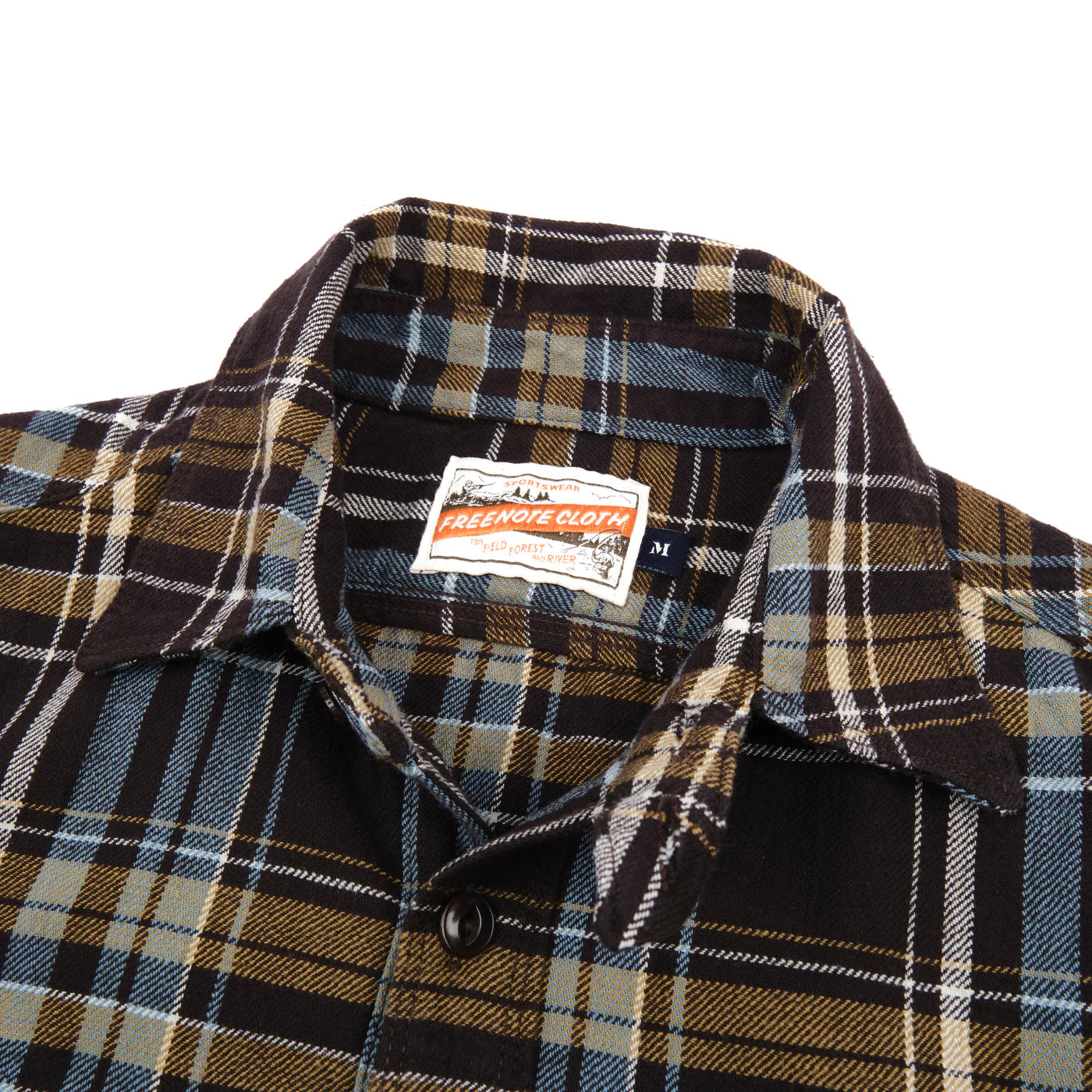 Freenote Cloth Wells in Bark Plaid