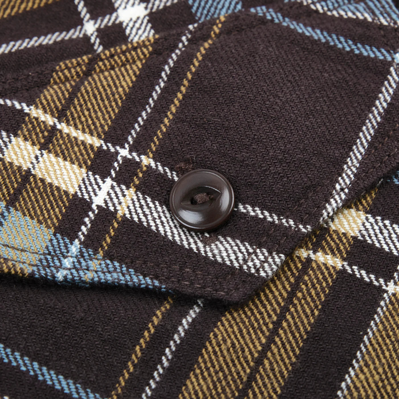 Freenote Cloth Wells in Bark Plaid