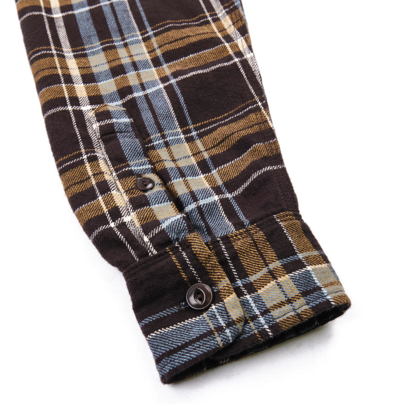 Freenote Cloth Wells in Bark Plaid
