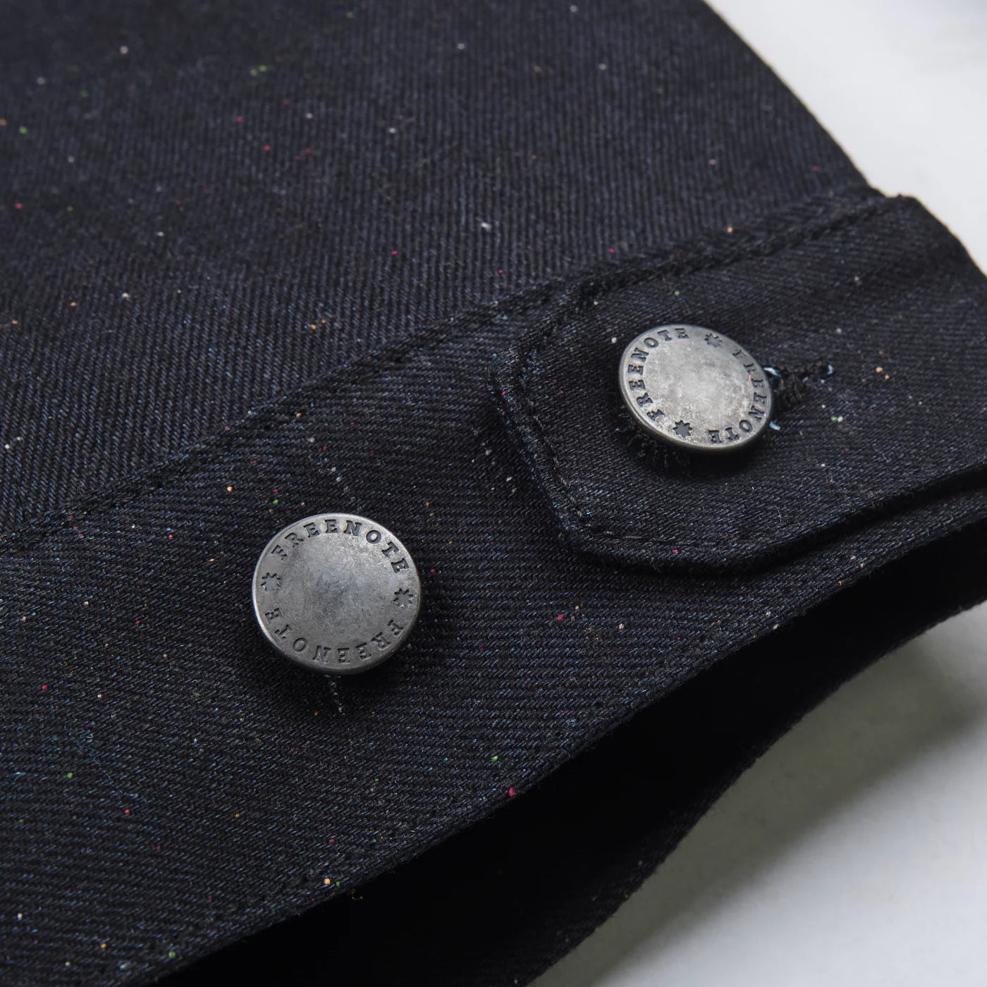 Freenote Cloth Riders Jacket in 14 Ounce Raw Fleck