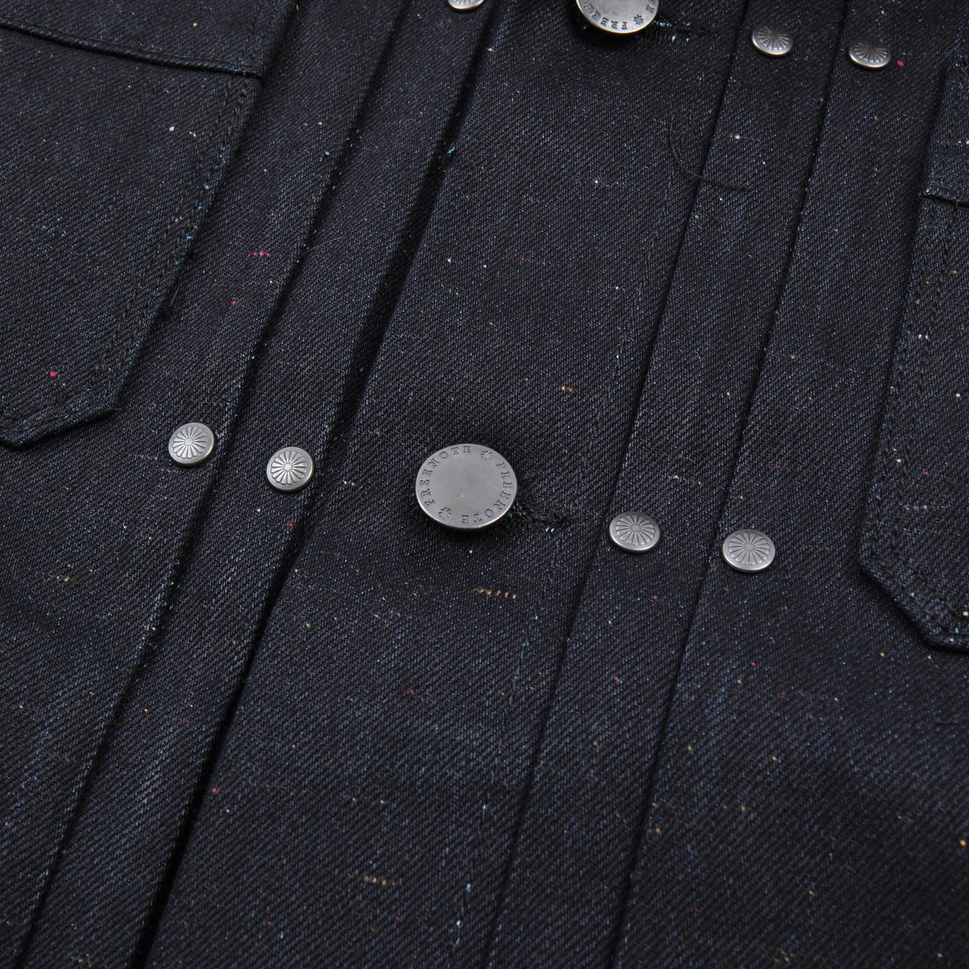 Freenote Cloth Riders Jacket in 14 Ounce Raw Fleck