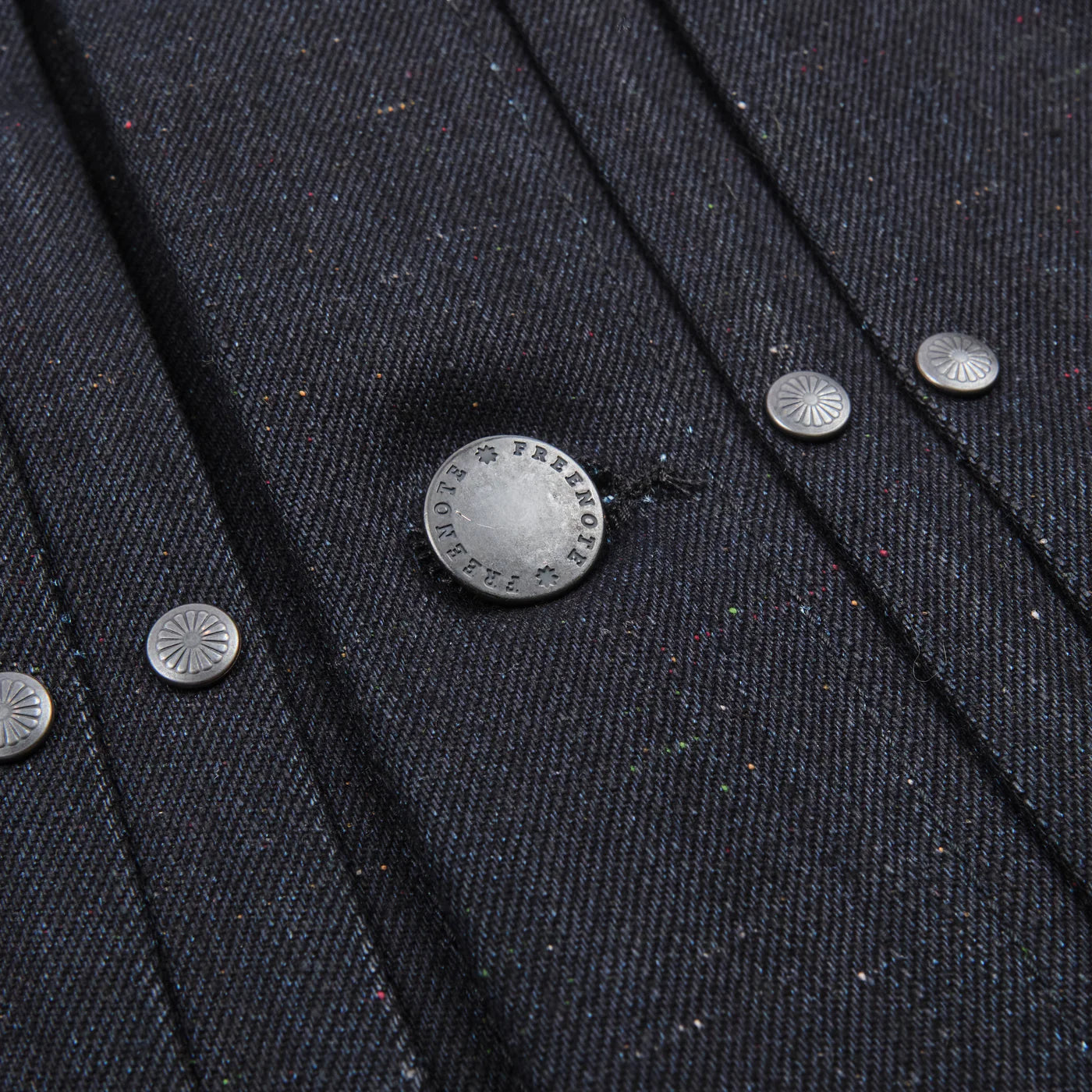 Freenote Cloth Riders Jacket in 14 Ounce Raw Fleck