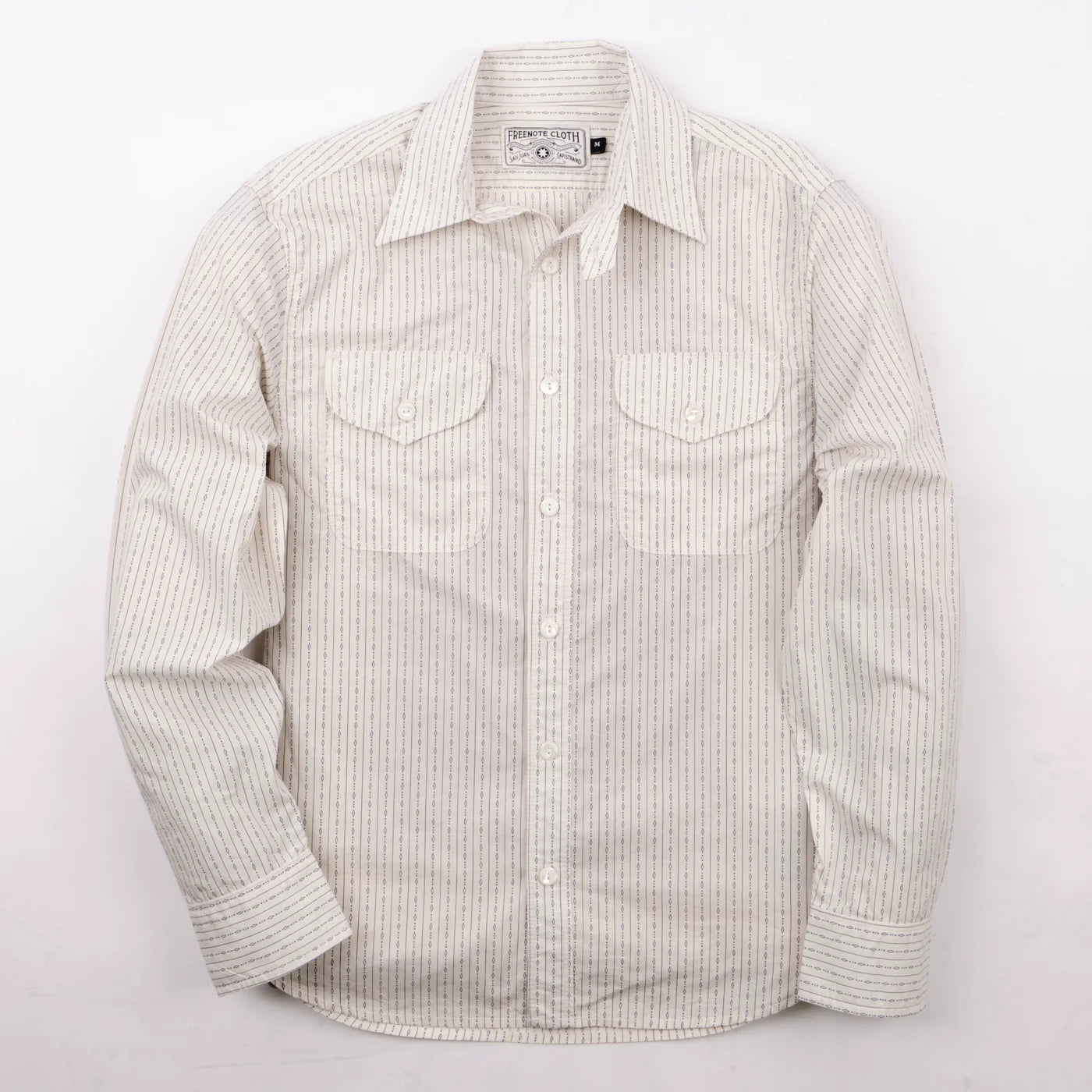 Freenote Cloth Wells in White Stripe