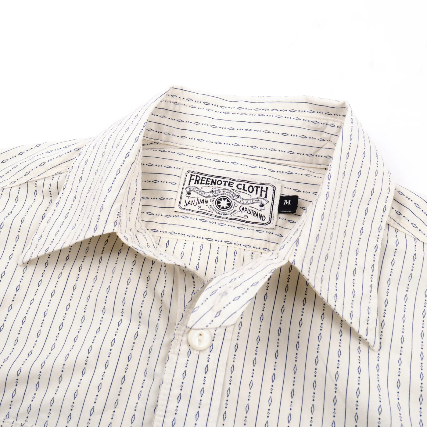 Freenote Cloth Wells in White Stripe
