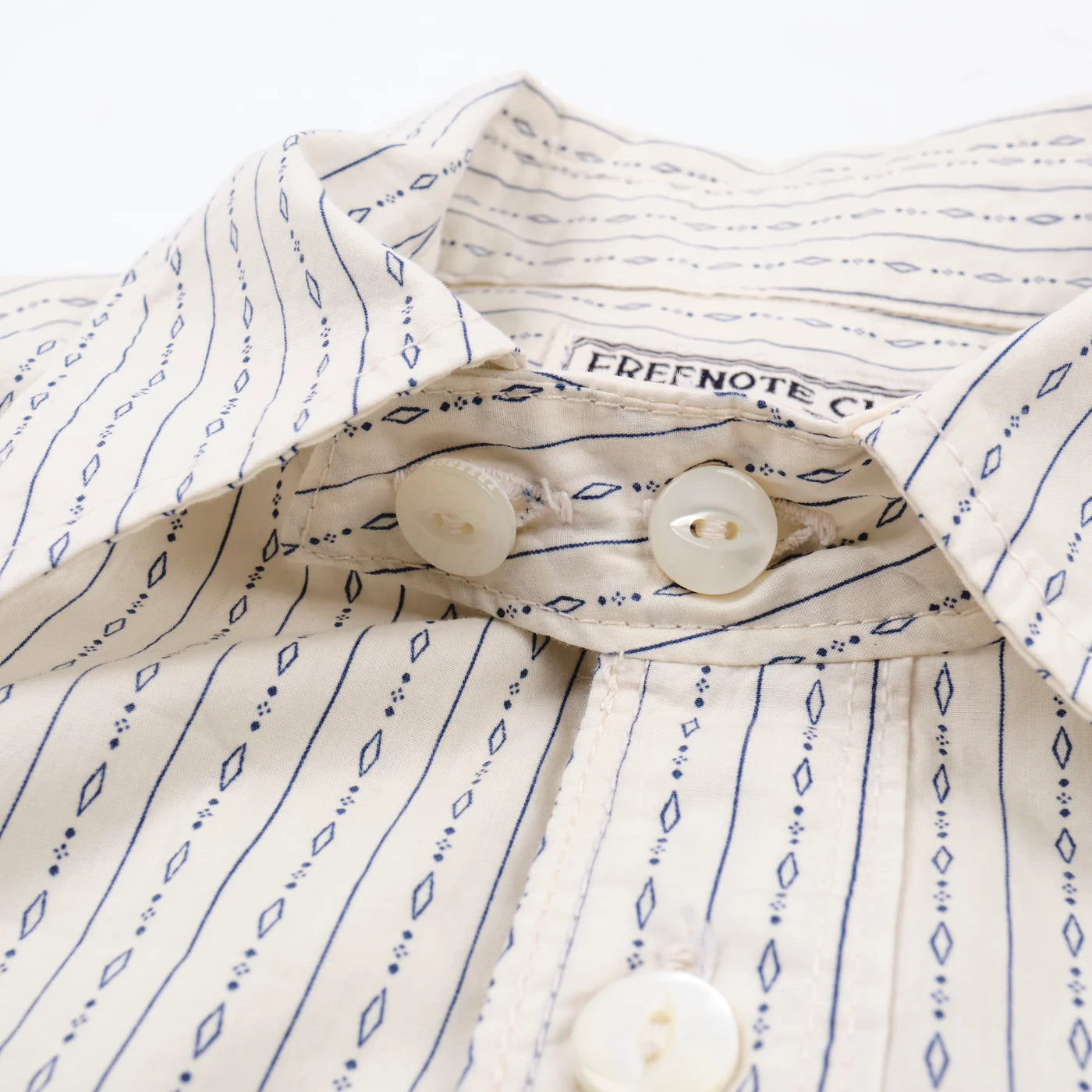 Freenote Cloth Wells in White Stripe