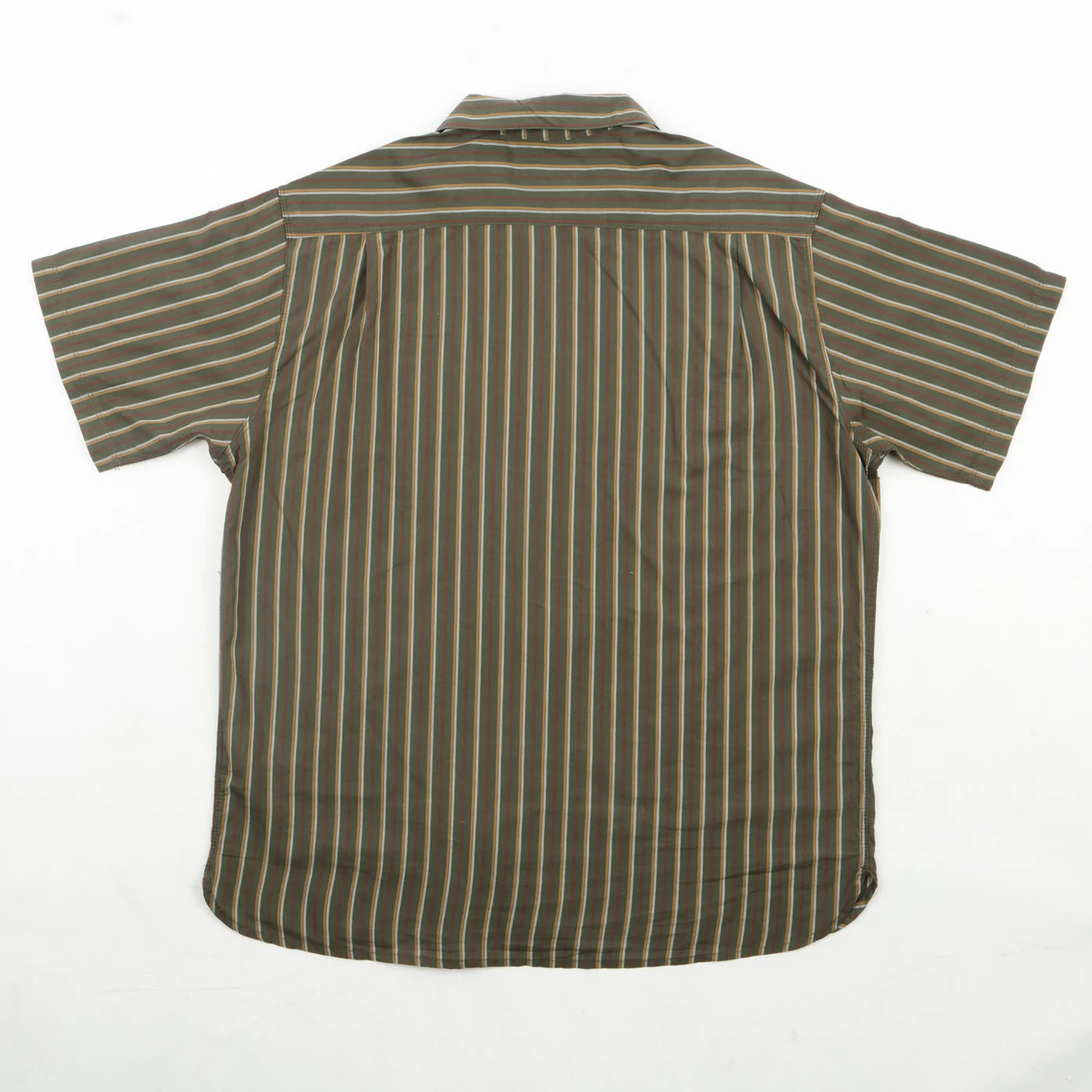Freenote Cloth Hawaiian in Olive Stripe