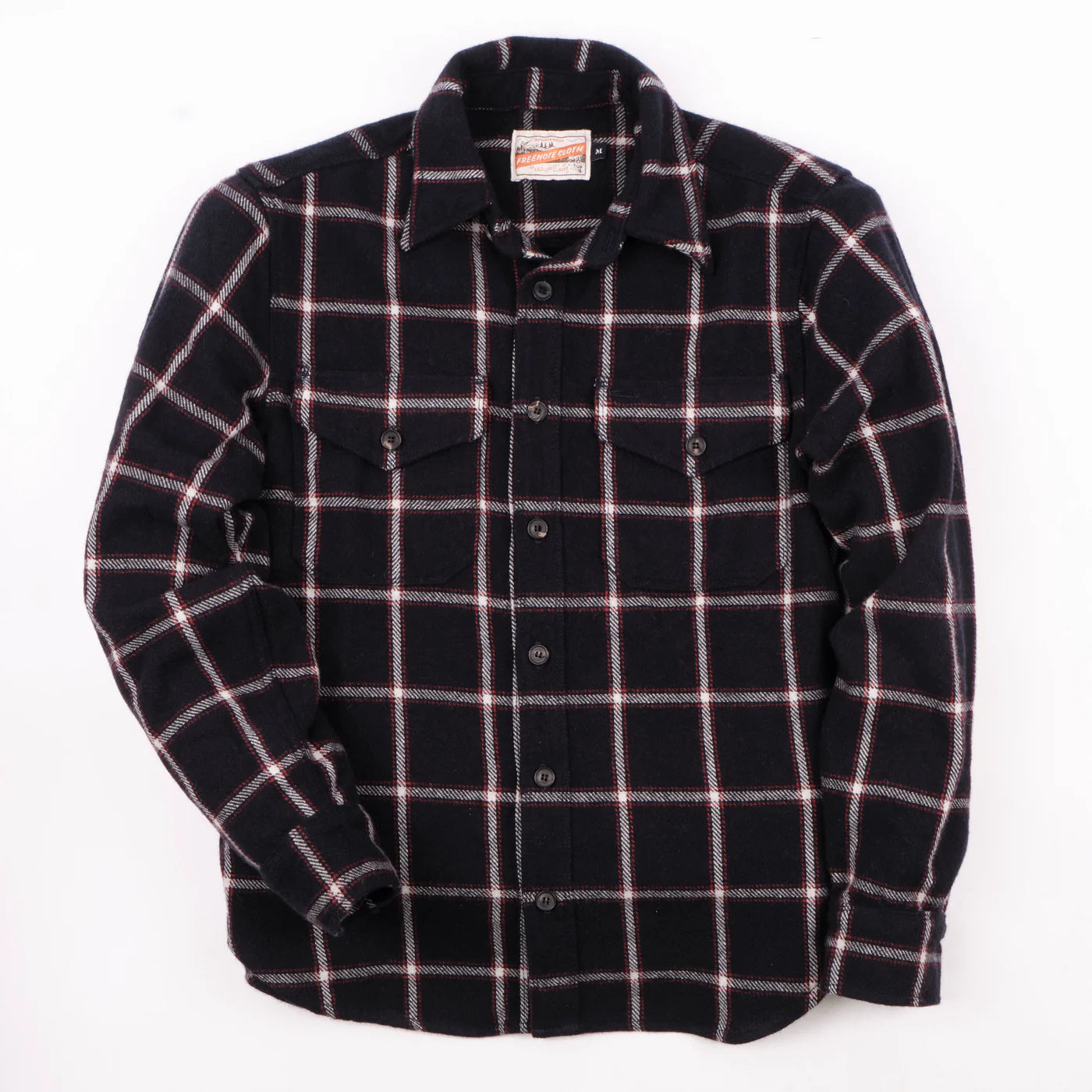 Freenote Cloth Kamas in Navy Wool Plaid