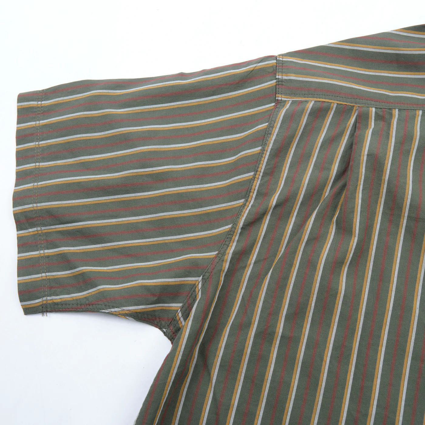 Freenote Cloth Hawaiian in Olive Stripe
