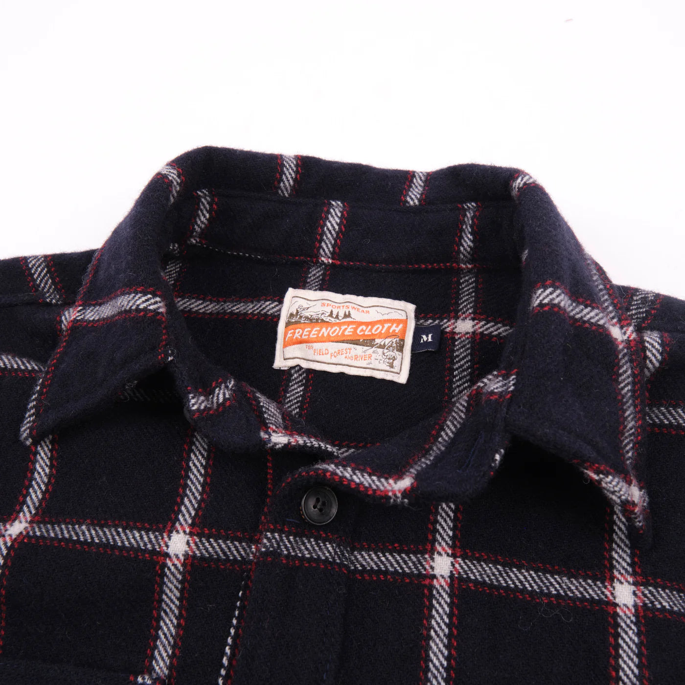 Freenote Cloth Kamas in Navy Wool Plaid