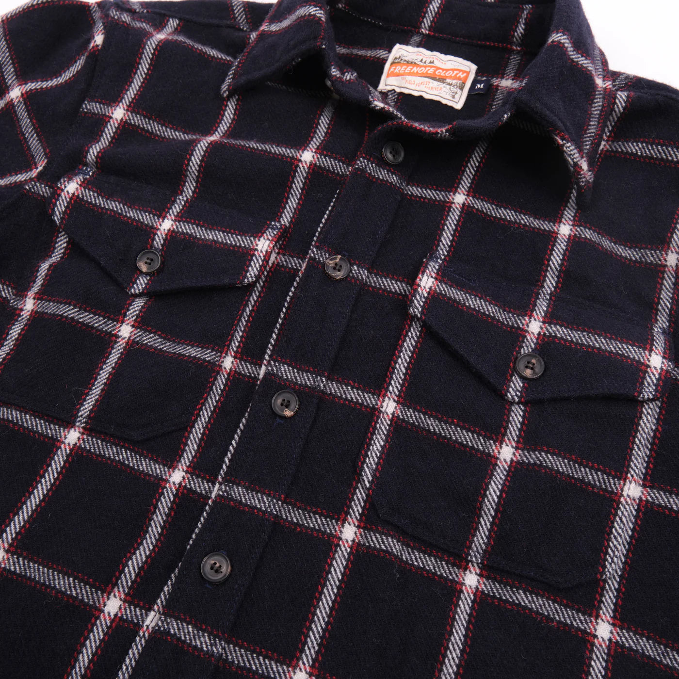 Freenote Cloth Kamas in Navy Wool Plaid