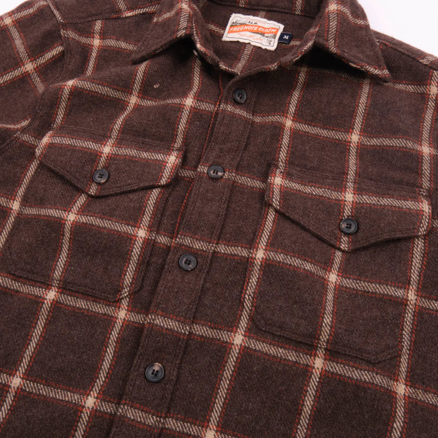 Freenote Cloth Kamas in Brown Wool Plaid