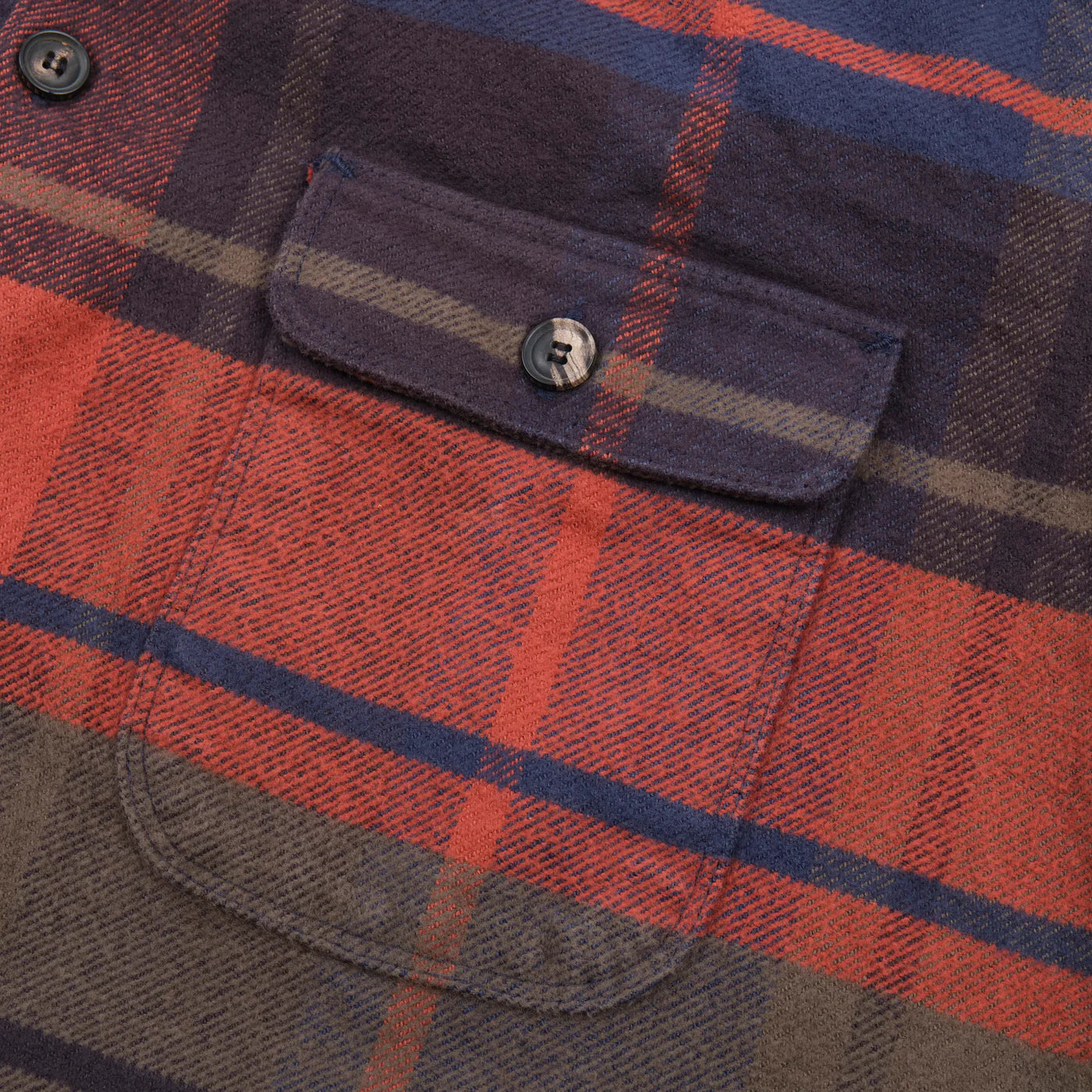 Freenote Cloth Benson in Moss Plaid