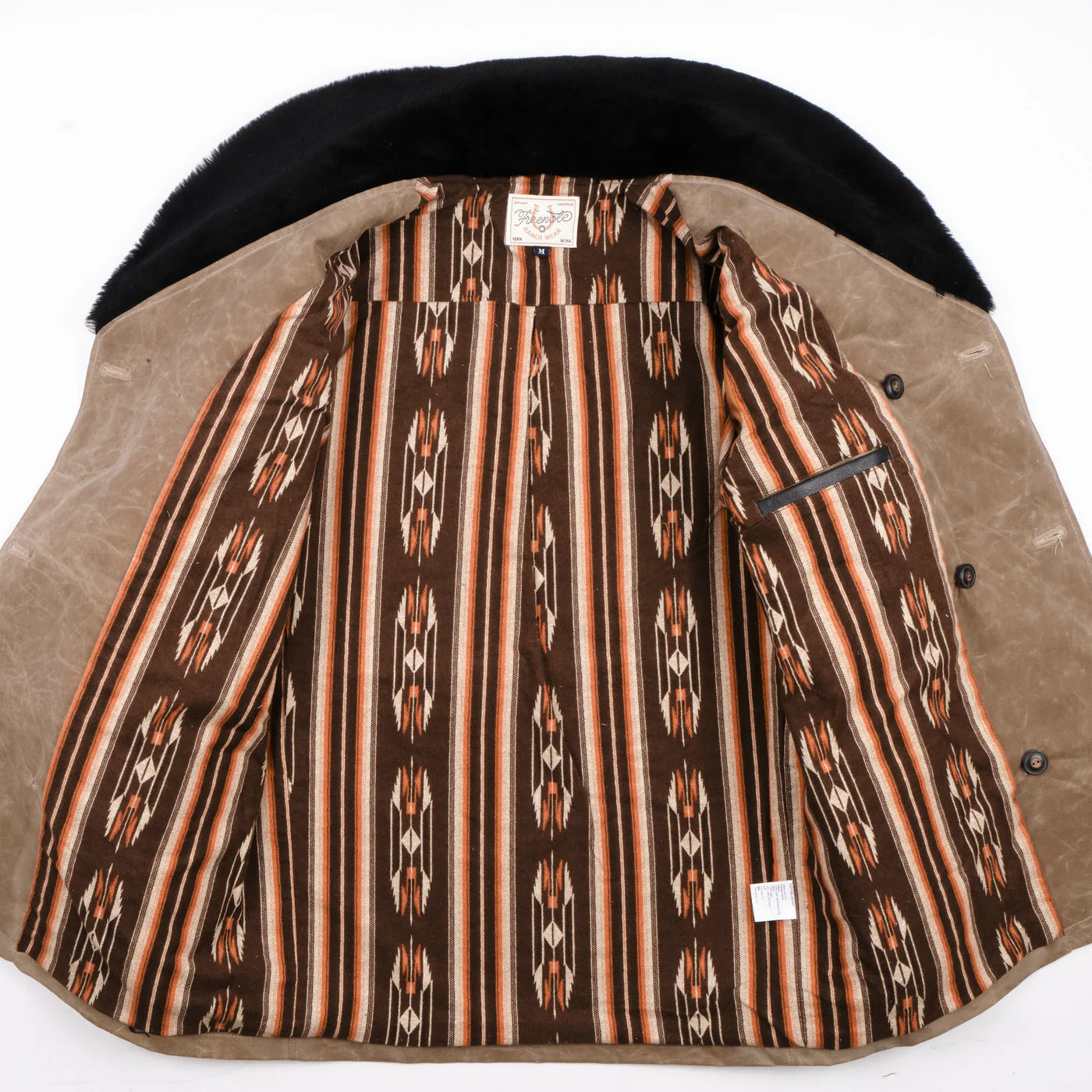 Freenote Cloth Tollgate in Tobacco Waxed Canvas