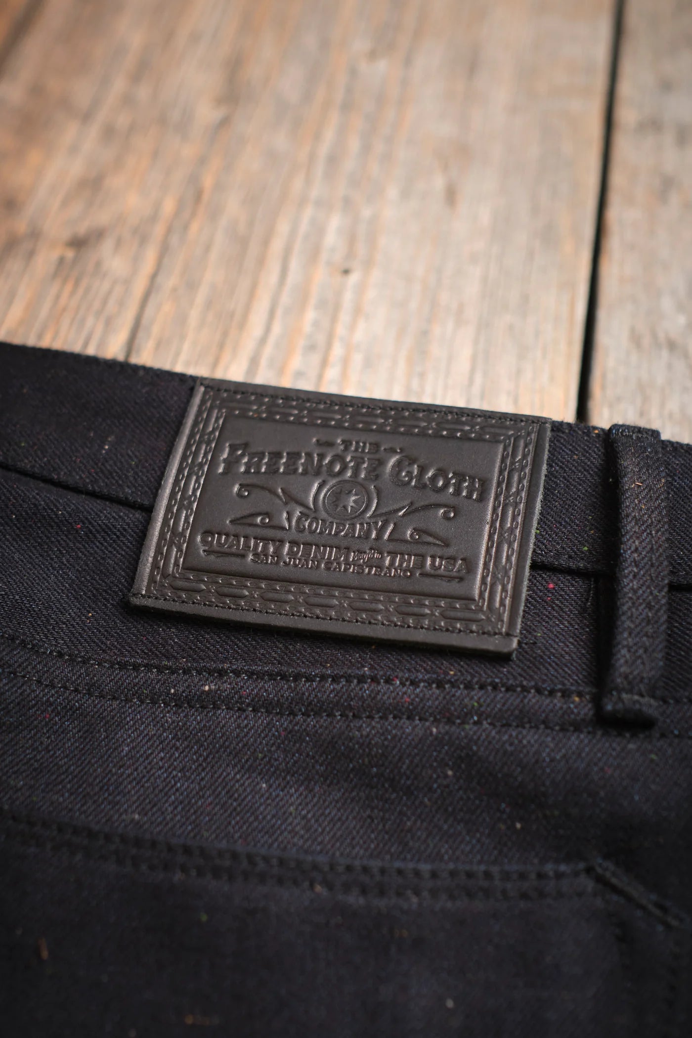 Freenote Cloth Portola Classic Taper in 14 Ounce Raw Fleck