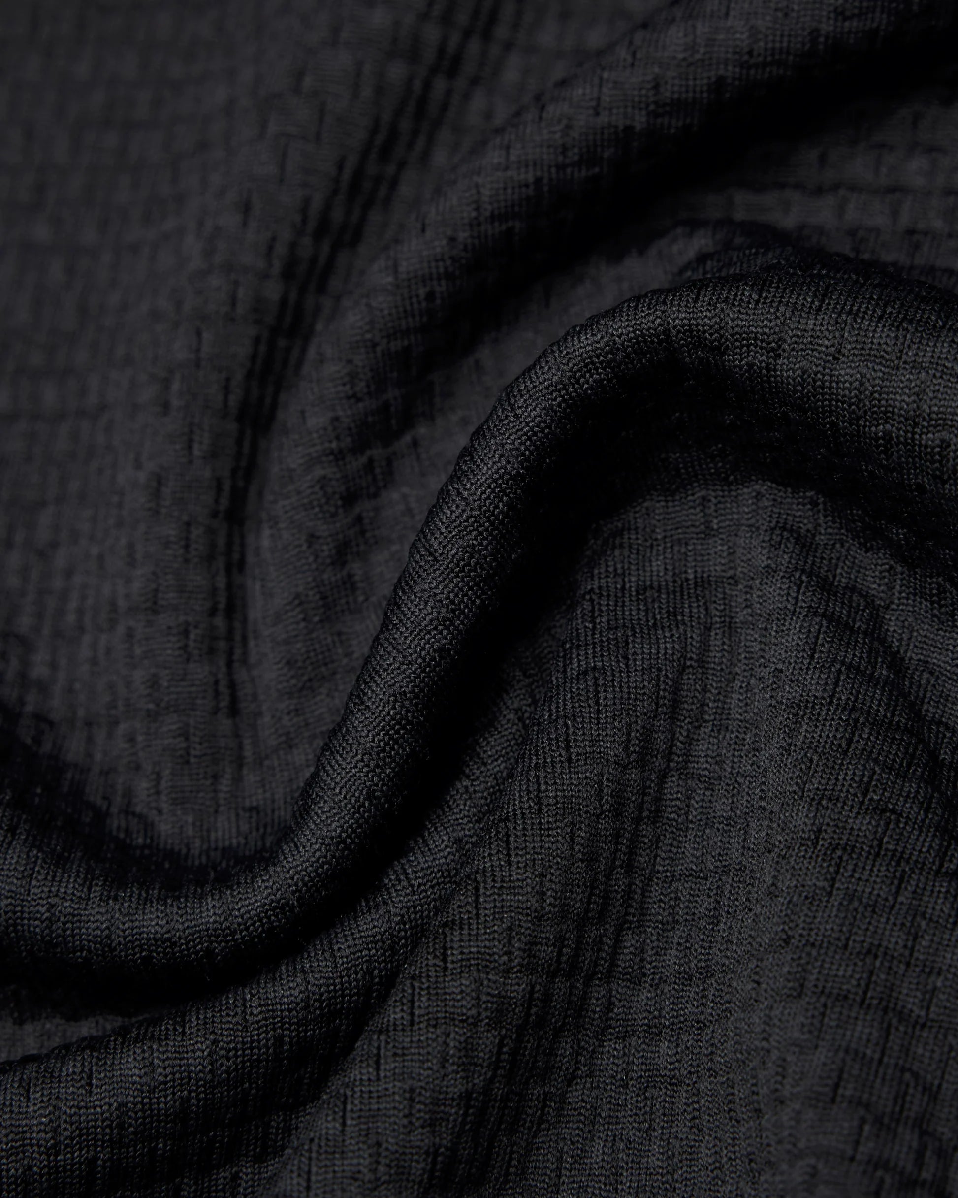 Reigning Champ Solotex Mesh Tiebreak Hoodie in Heather Black