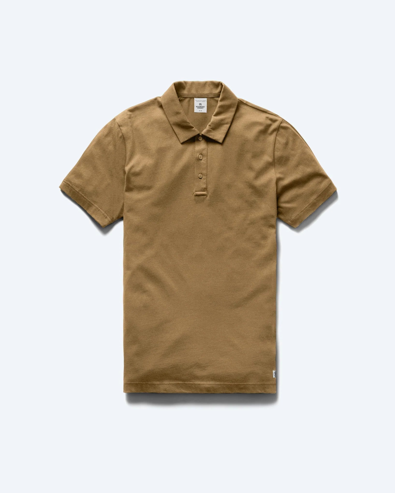 Reigning Champ Lightweight Jersey Polo in Clay