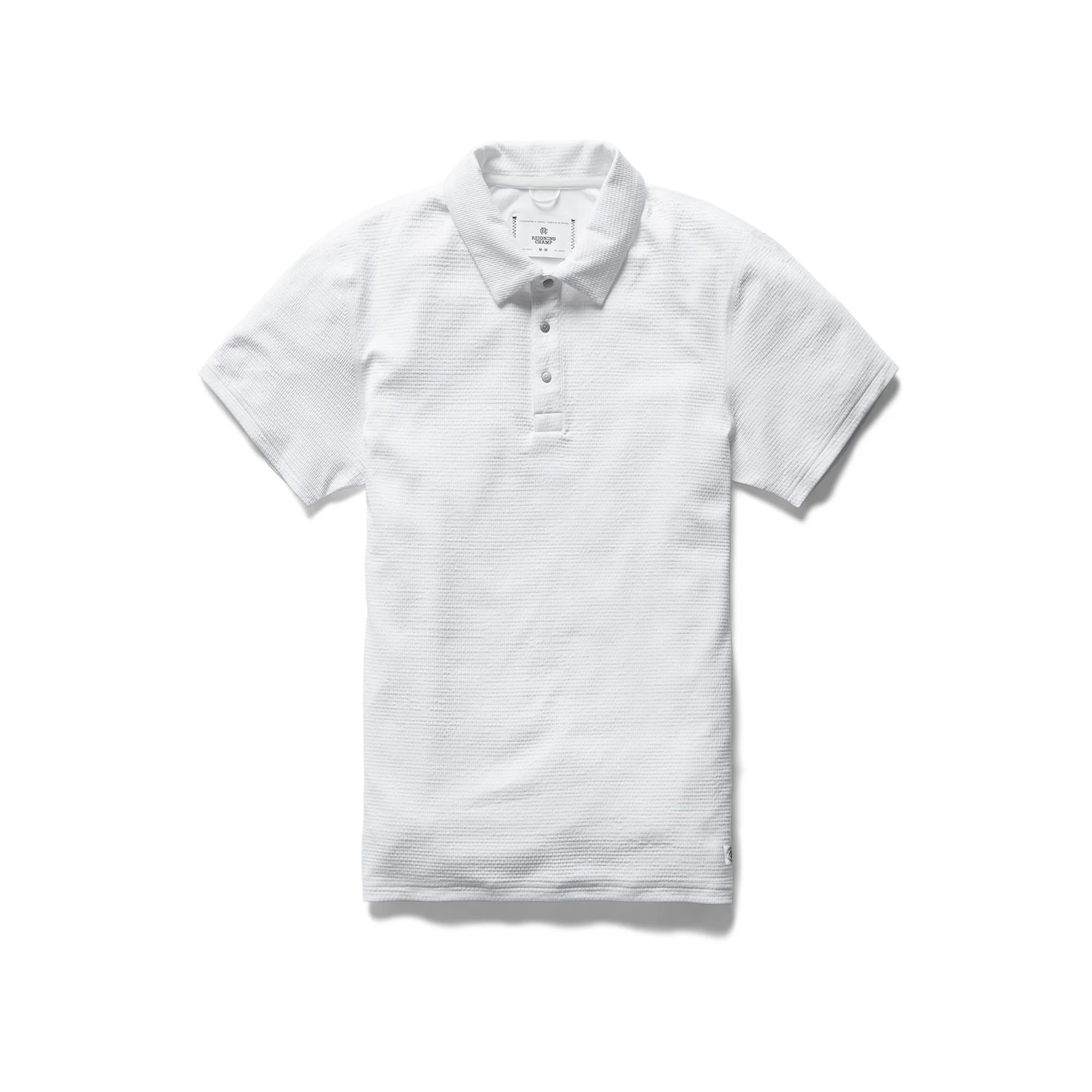 Reigning Champ Solotex Mesh Polo in White