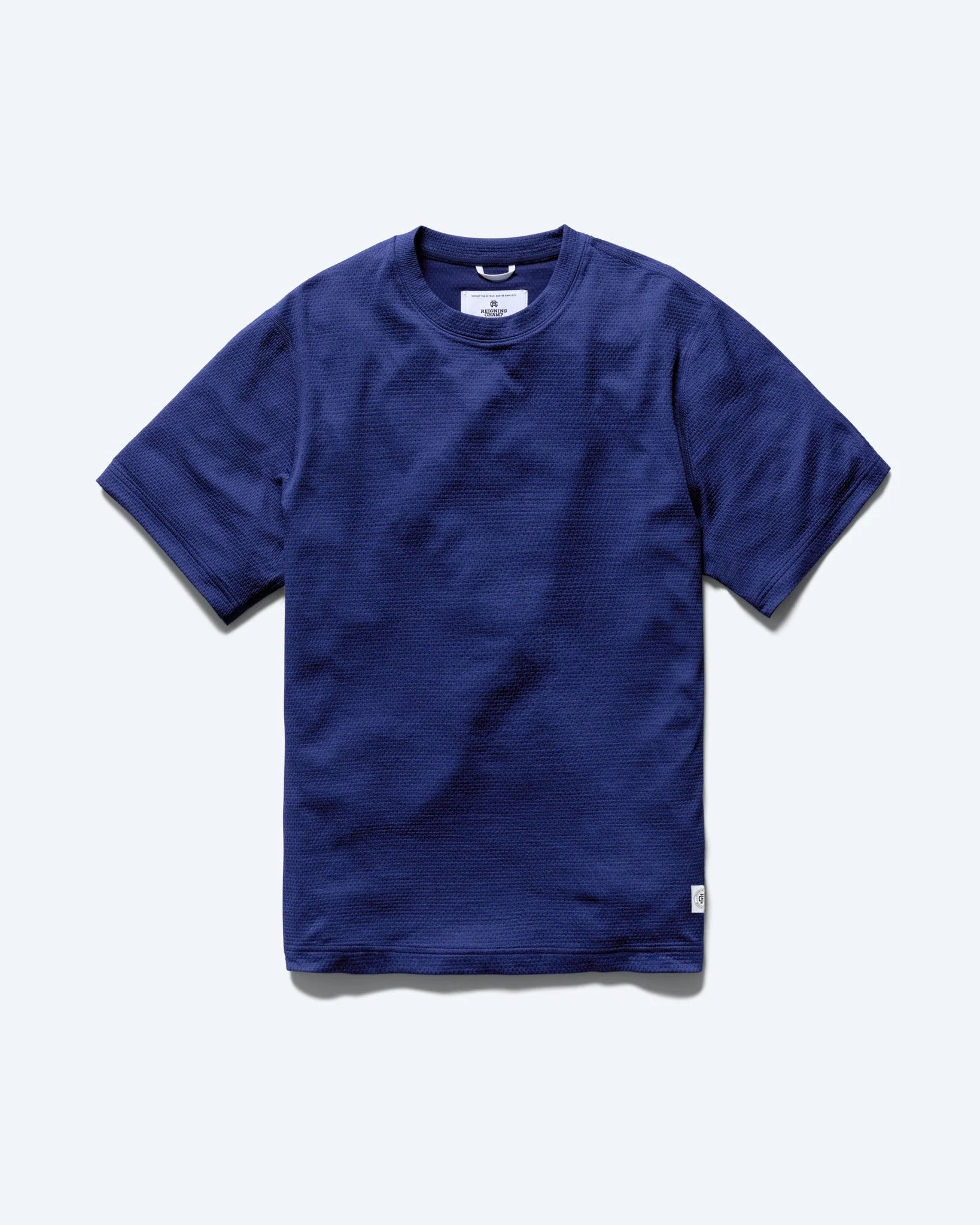 Reigning Champ Solotex Mesh Tiebreak T-Shirt in Admiral Blue
