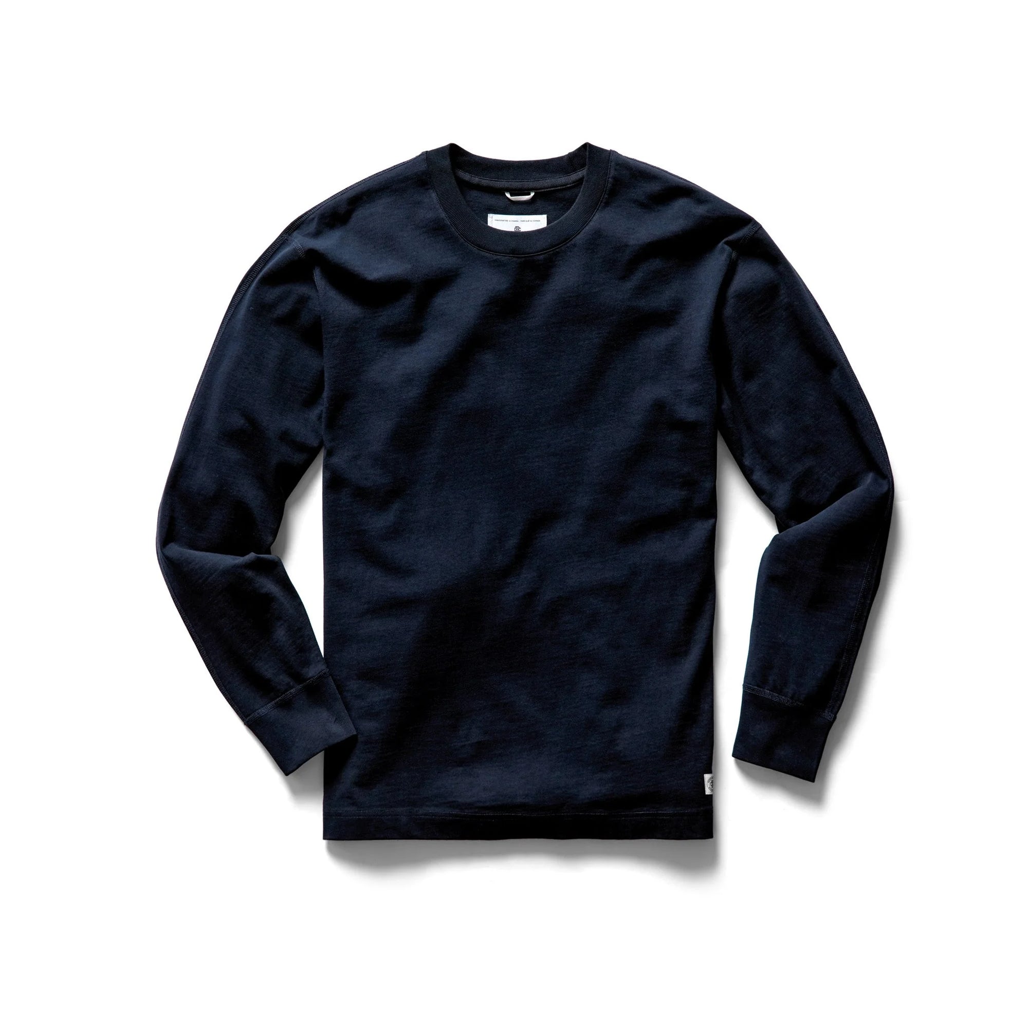 Reigning Champ Mid Weight Jersey Long Sleeve in Navy