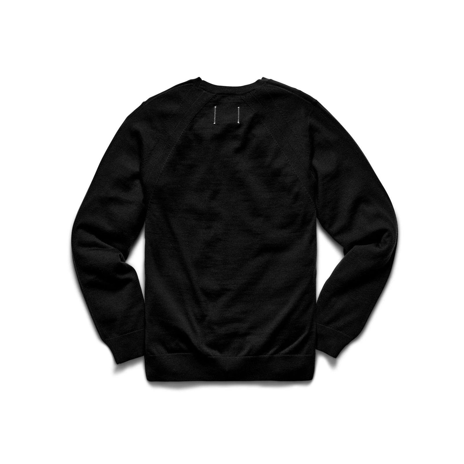 Reigning Champ Lightweight Merino Harry Crewneck in Black