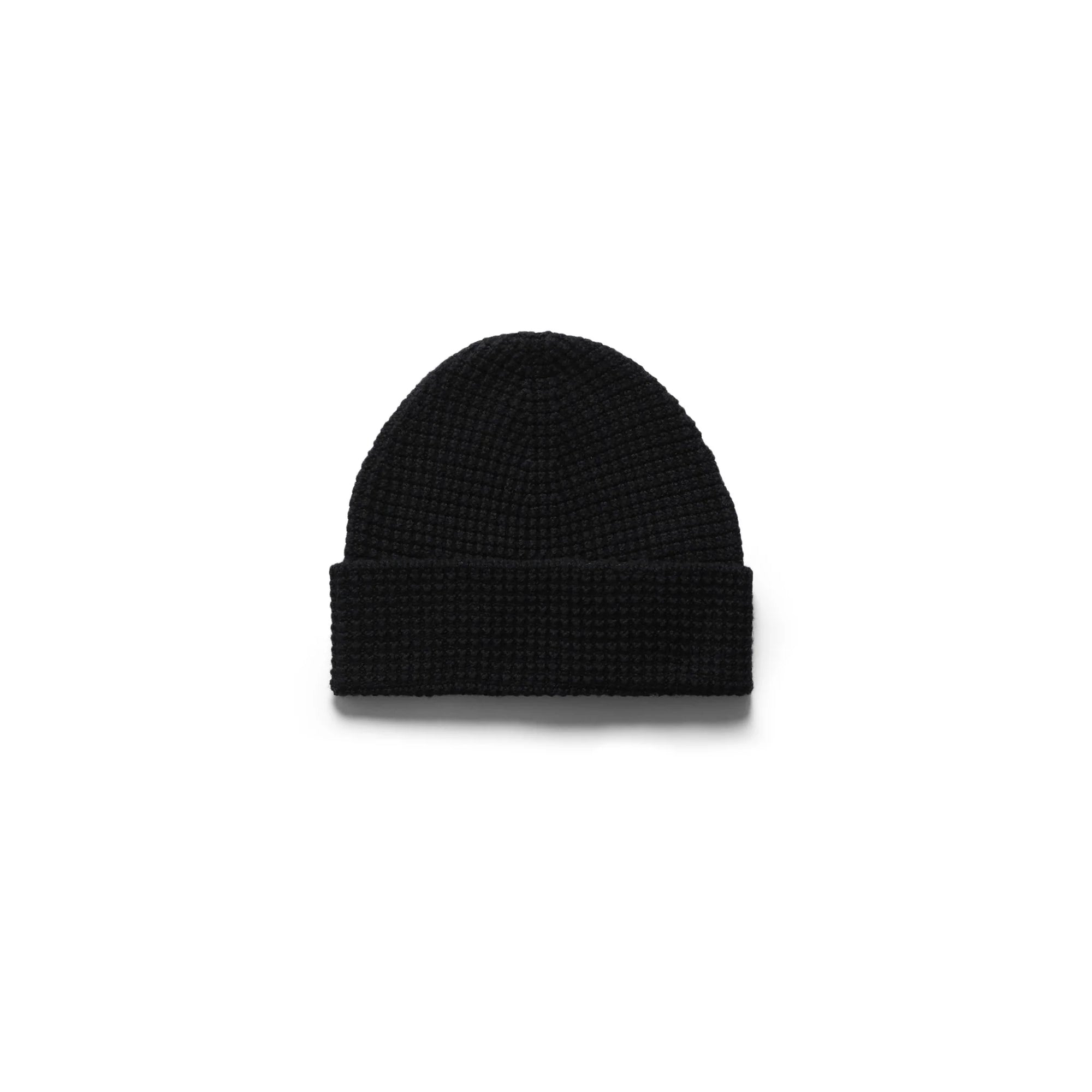 Reigning Champ Waffle Knit Beanie in Black
