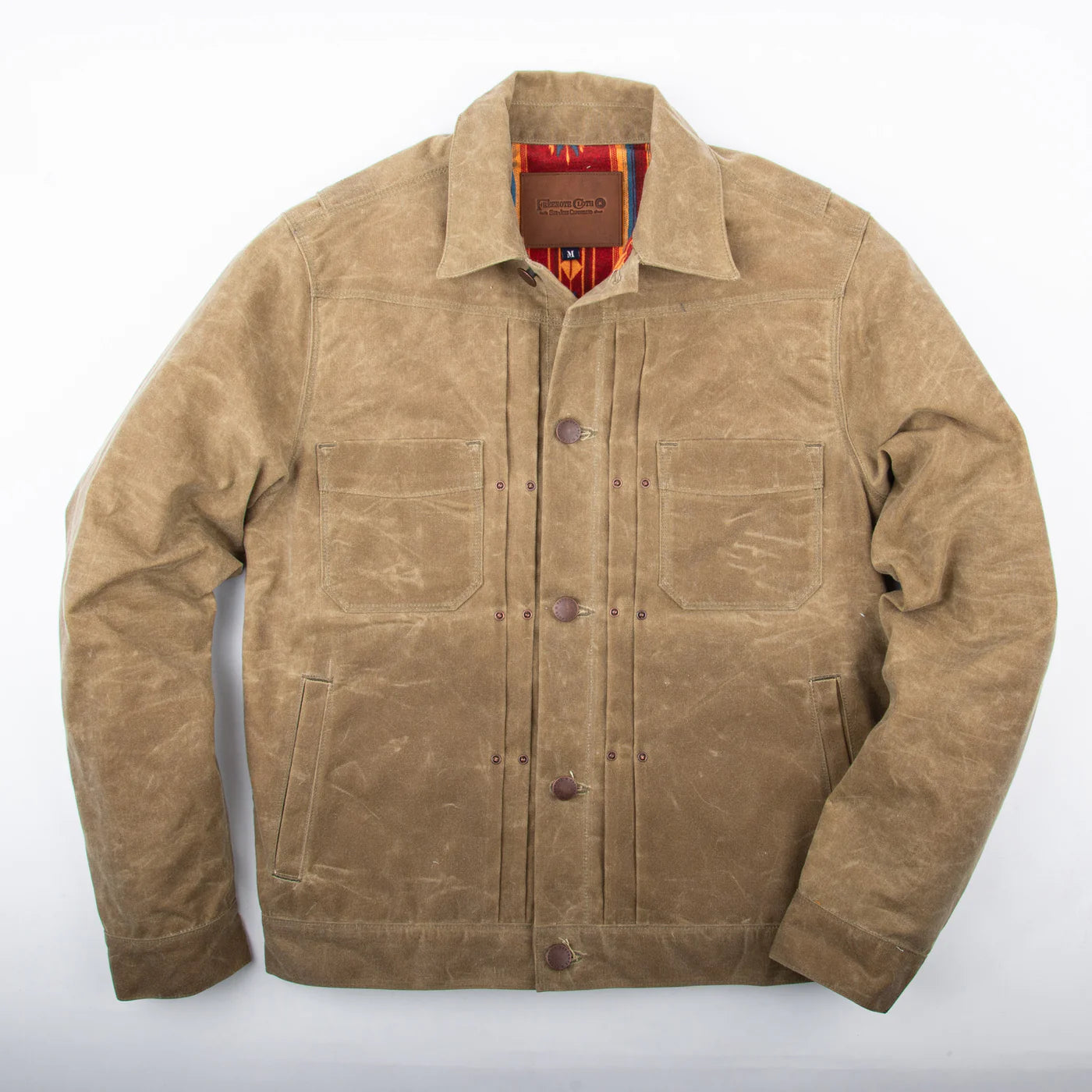 Freenote Cloth Riders Jacket in Tumbleweed Waxed Canvas
