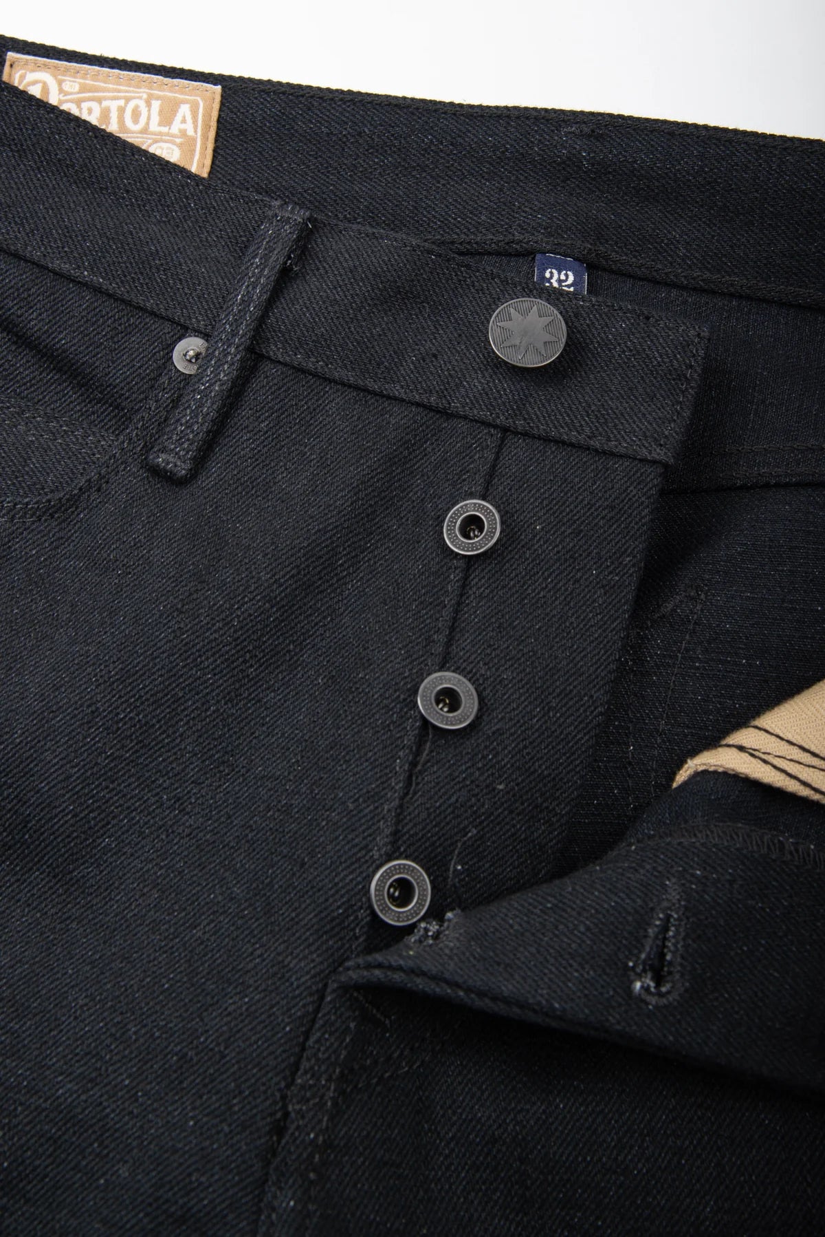 Freenote Cloth Portola Classic Taper in 17 Ounce Black Denim