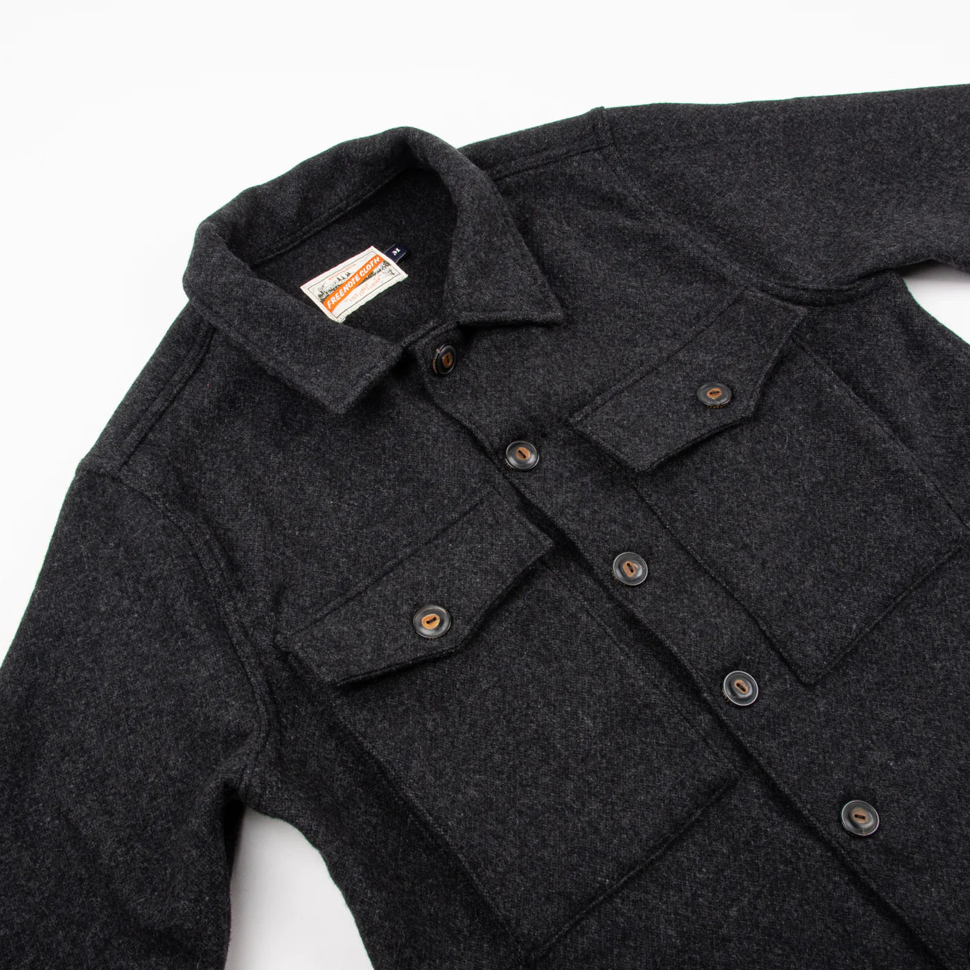 Freenote Cloth Midway Wool CPO in Charcoal