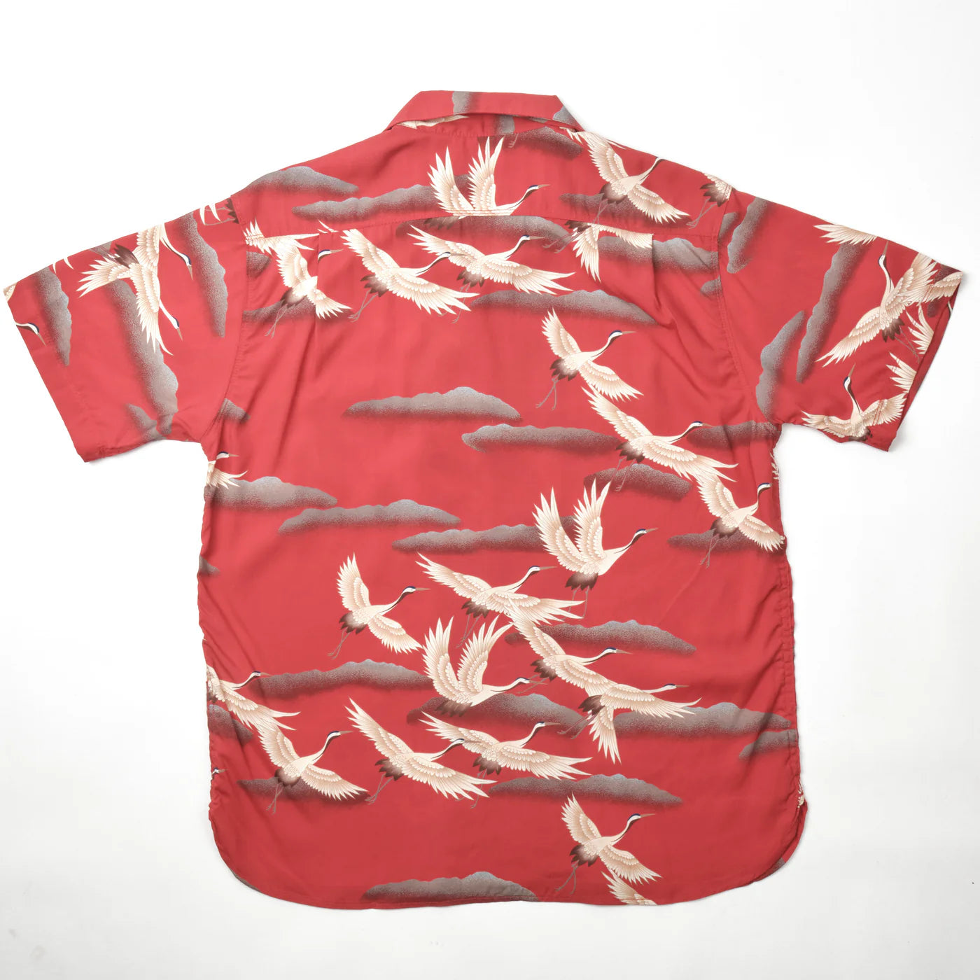 Freenote Cloth Hawaiian in Red Crane