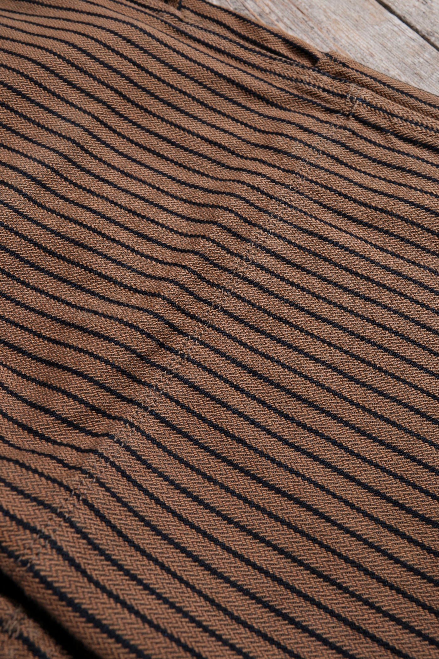 Freenote Cloth Ortega Pant in Brown Herringbone Dobby