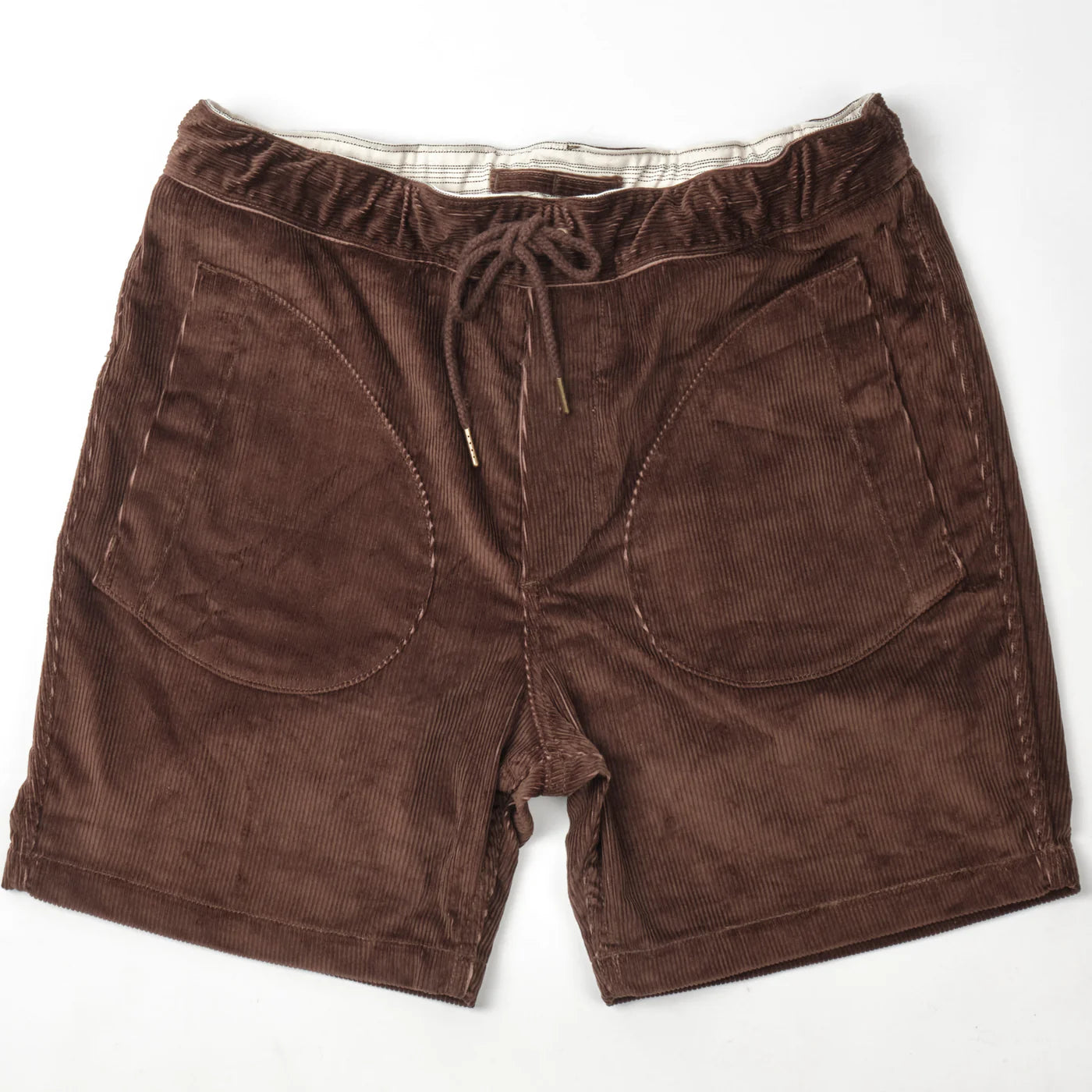 Freenote Cloth Deck Short in Brown Corduroy