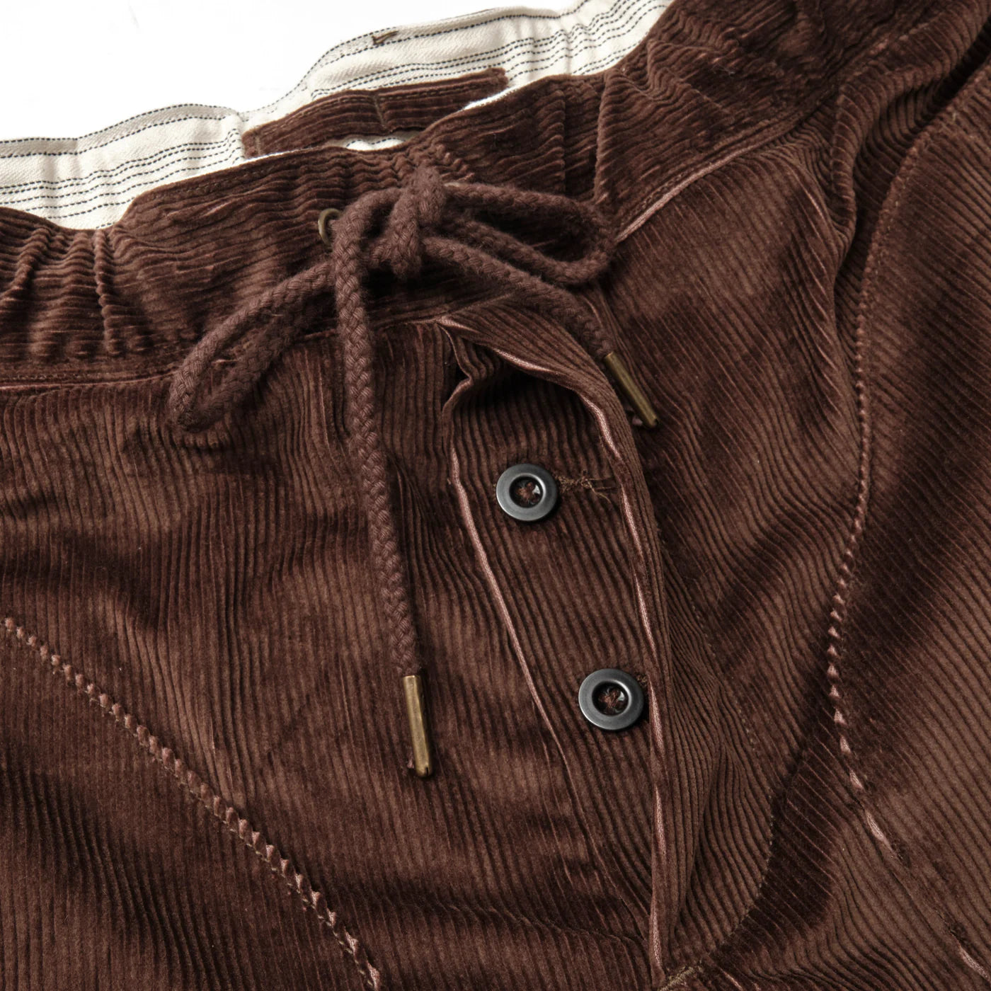 Freenote Cloth Deck Short in Brown Corduroy
