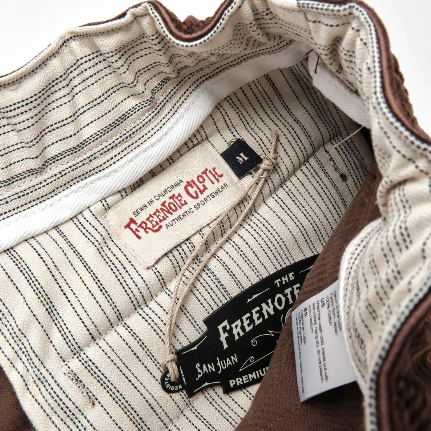 Freenote Cloth Deck Short in Brown Corduroy