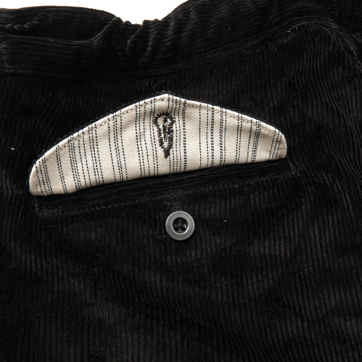 Freenote Cloth Deck Short in Black Corduroy