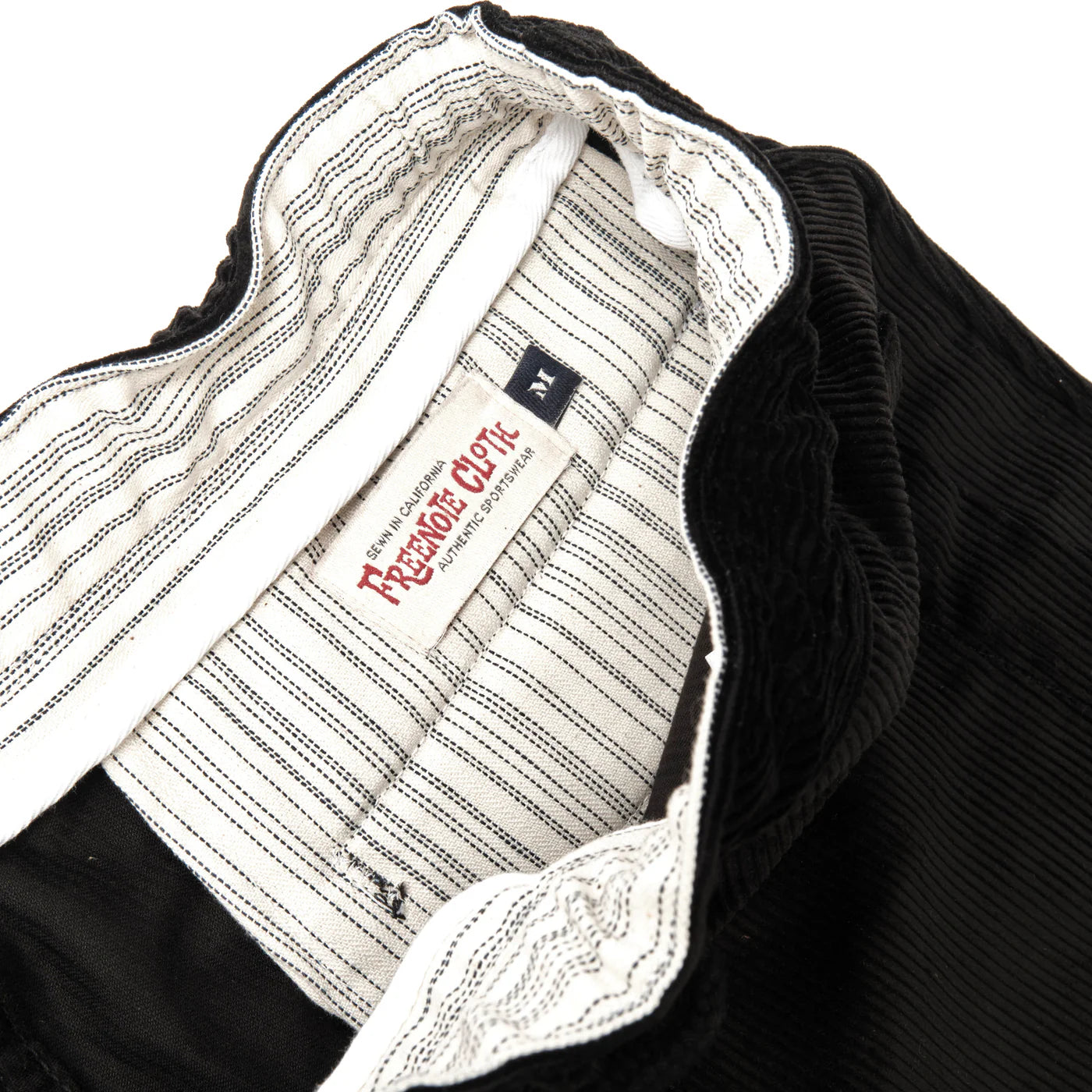 Freenote Cloth Deck Short in Black Corduroy