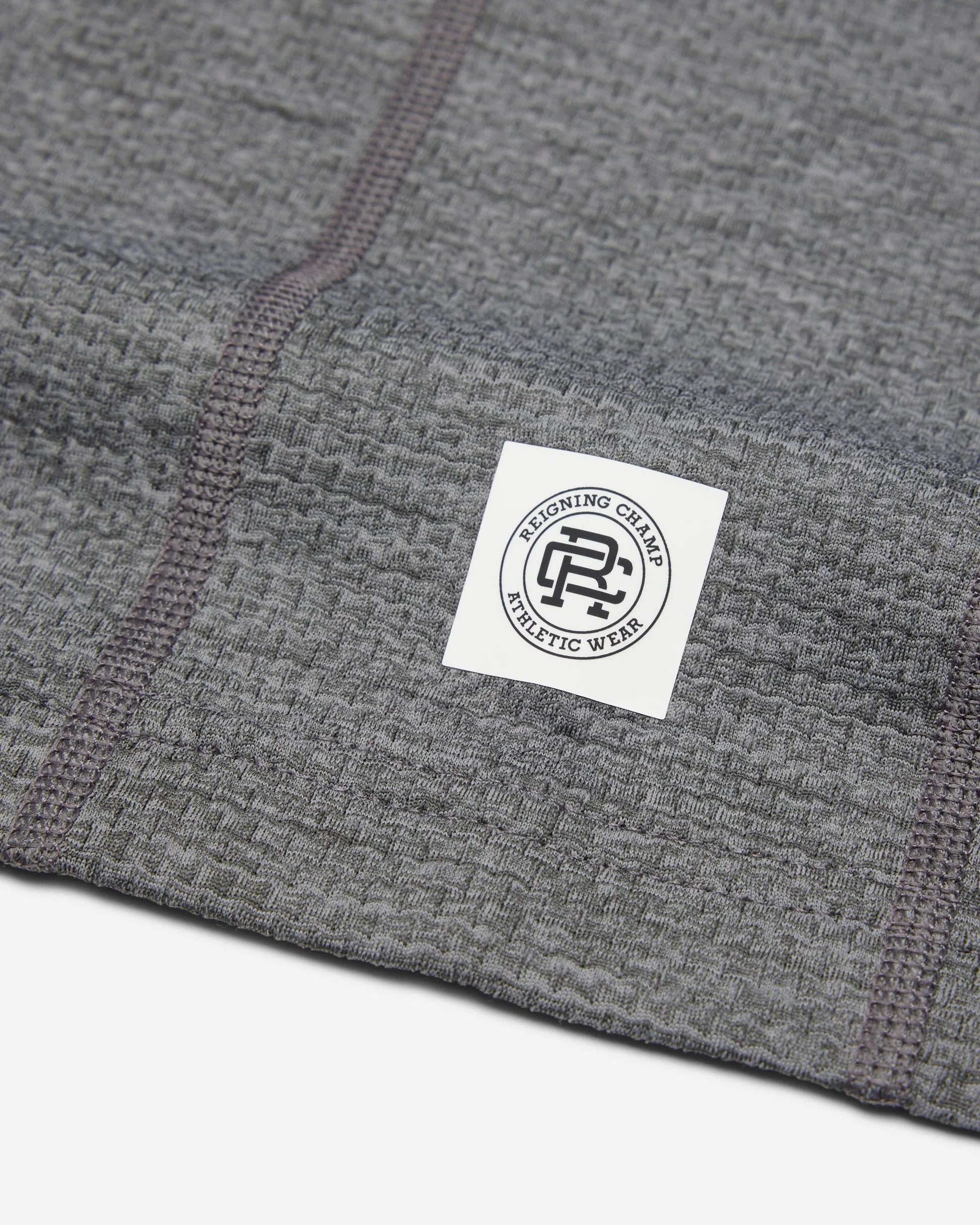 Reigning Champ Solotex Mesh Tiebreak T-Shirt in Heather Carbon