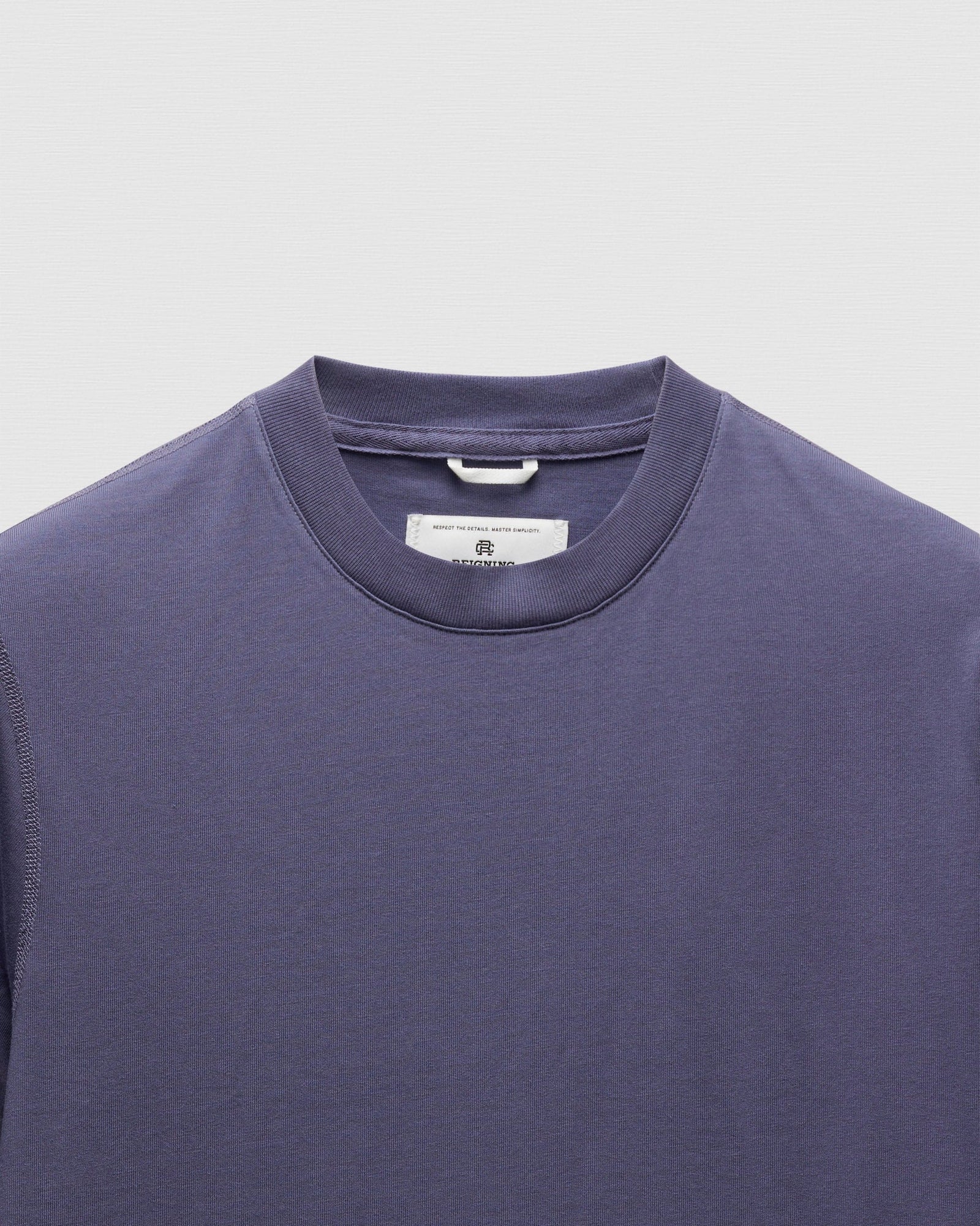 Reigning Champ Mid Weight Jersey T-Shirt in Future Dusk