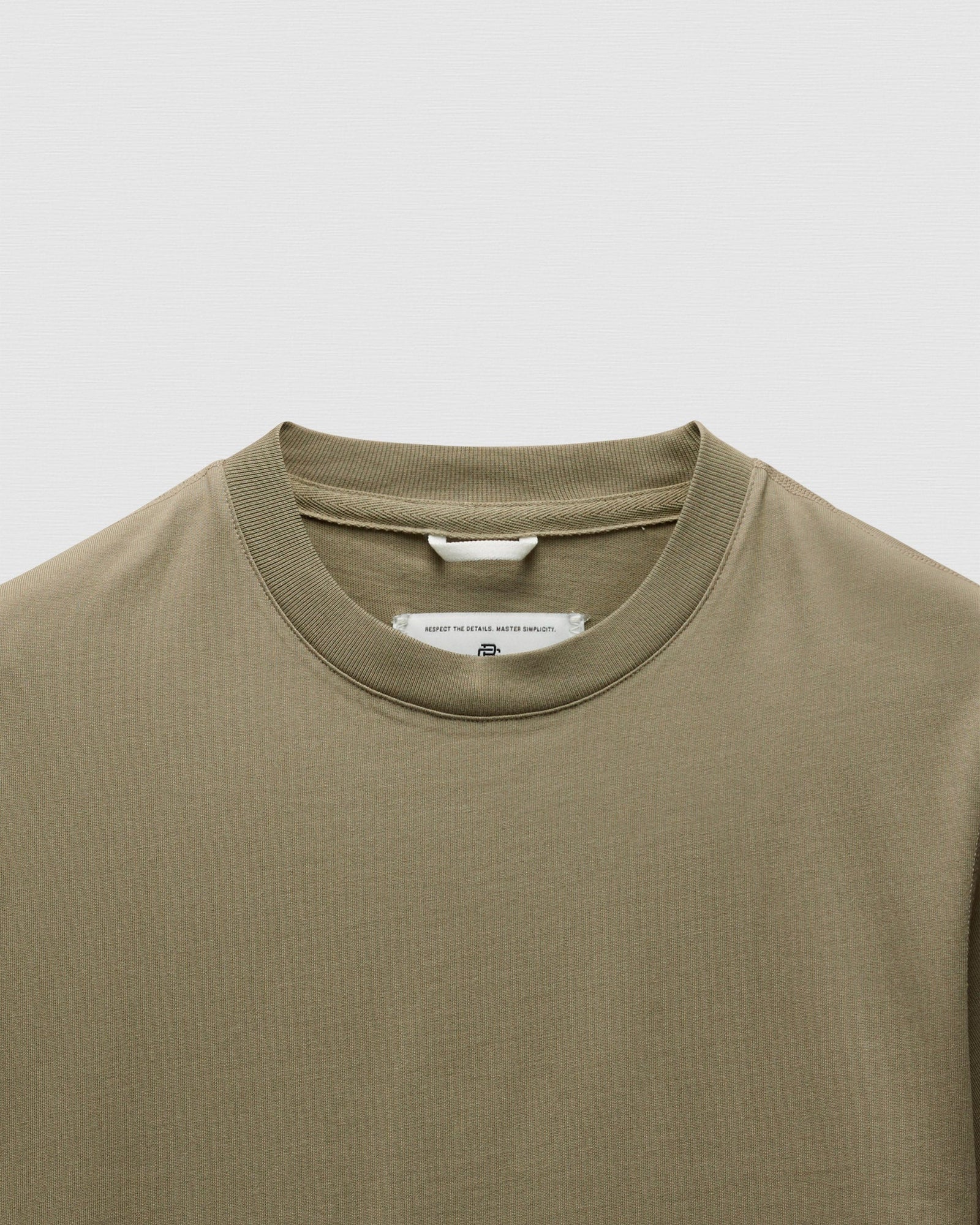 Reigning Champ Mid Weight Jersey Standard Long Sleeve in Cypress