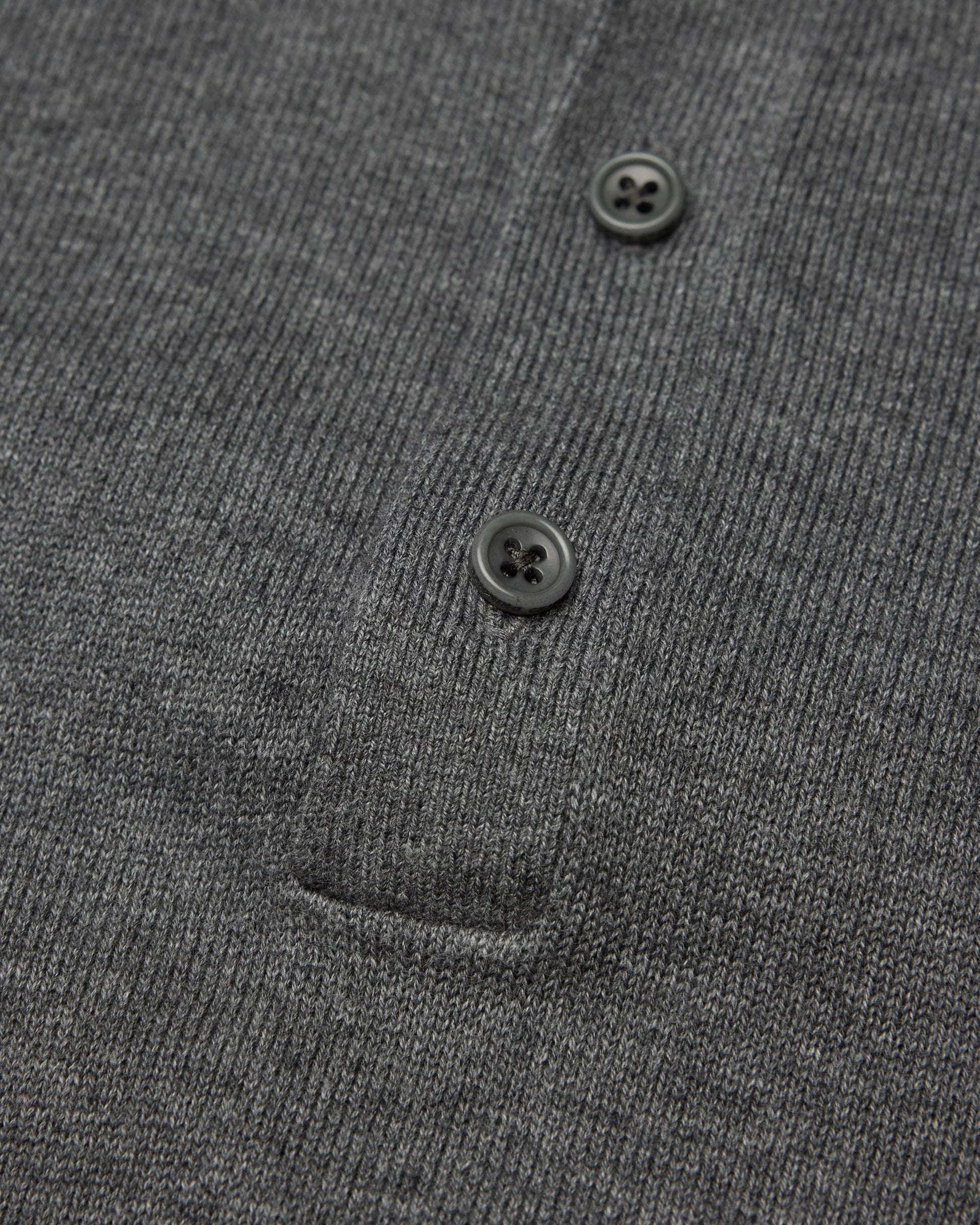 Reigning Champ Riviera Polo in Heather Carbon