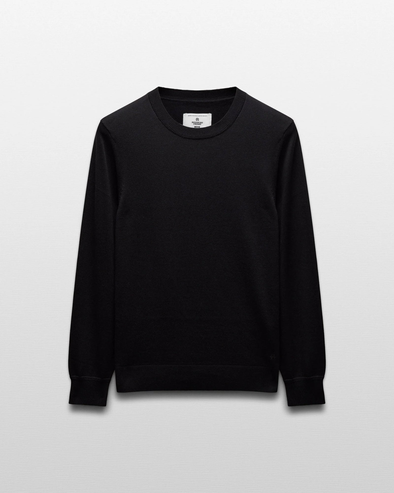 Reigning Champ Riviera Crewneck in Black