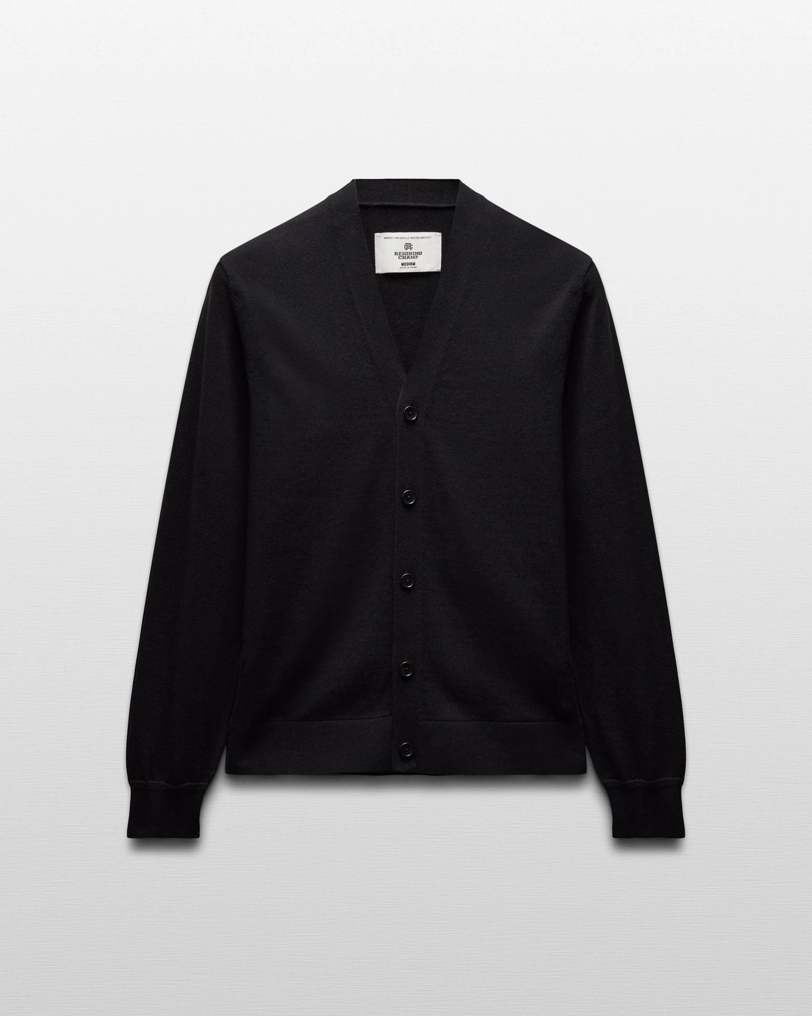 Reigning Champ Riviera Cardigan in Black