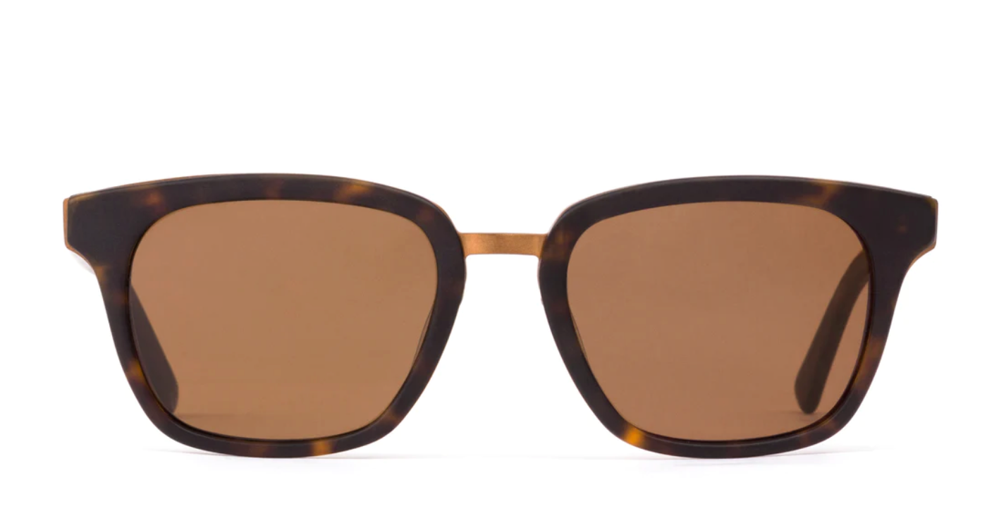 OTIS Fiction in Matte Dark Tort with Brown Polarized Lens