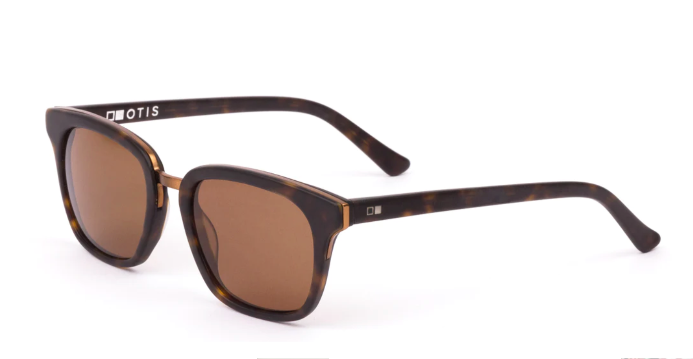 OTIS Fiction in Matte Dark Tort with Brown Polarized Lens