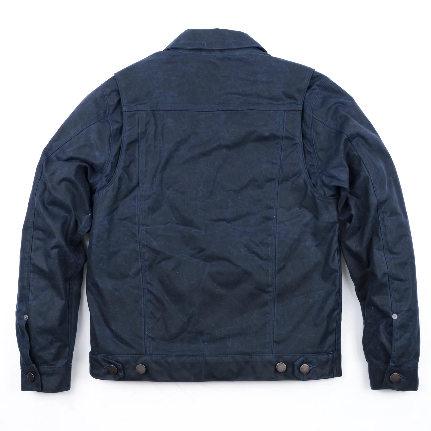 Freenote Cloth Riders Jacket in Navy Waxed Canvas