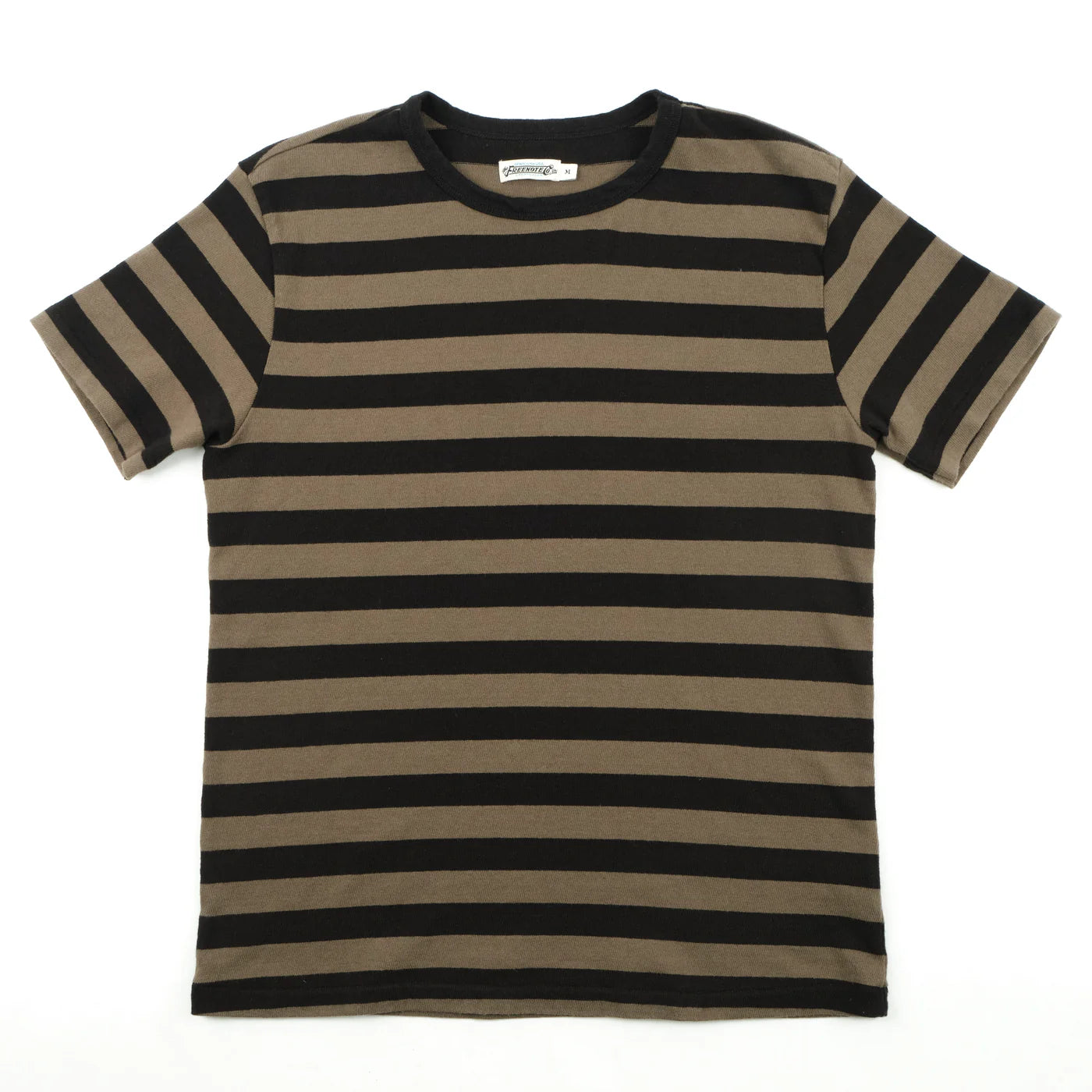 Freenote Cloth 13 Ounce Shifter Tee in Cedar Stripe